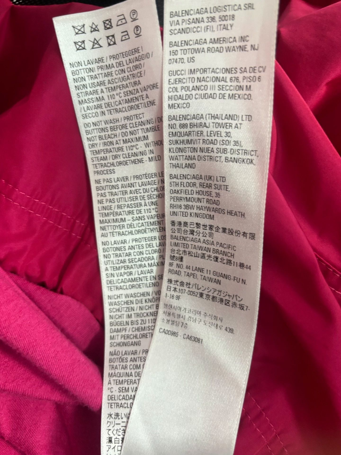 Balenciaga Balenciaga Pink Logo Windbreaker Jacket Size 36 Size XS / US 0-2 / IT 36-38 - 6 Thumbnail