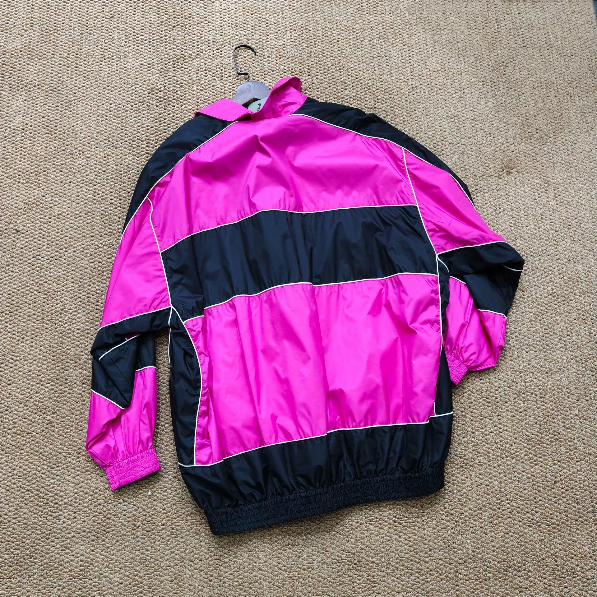 Balenciaga Balenciaga Pink Blocked Half-Zip Windbreaker Jacket 36 Size XS / US 0-2 / IT 36-38 - 6 Thumbnail