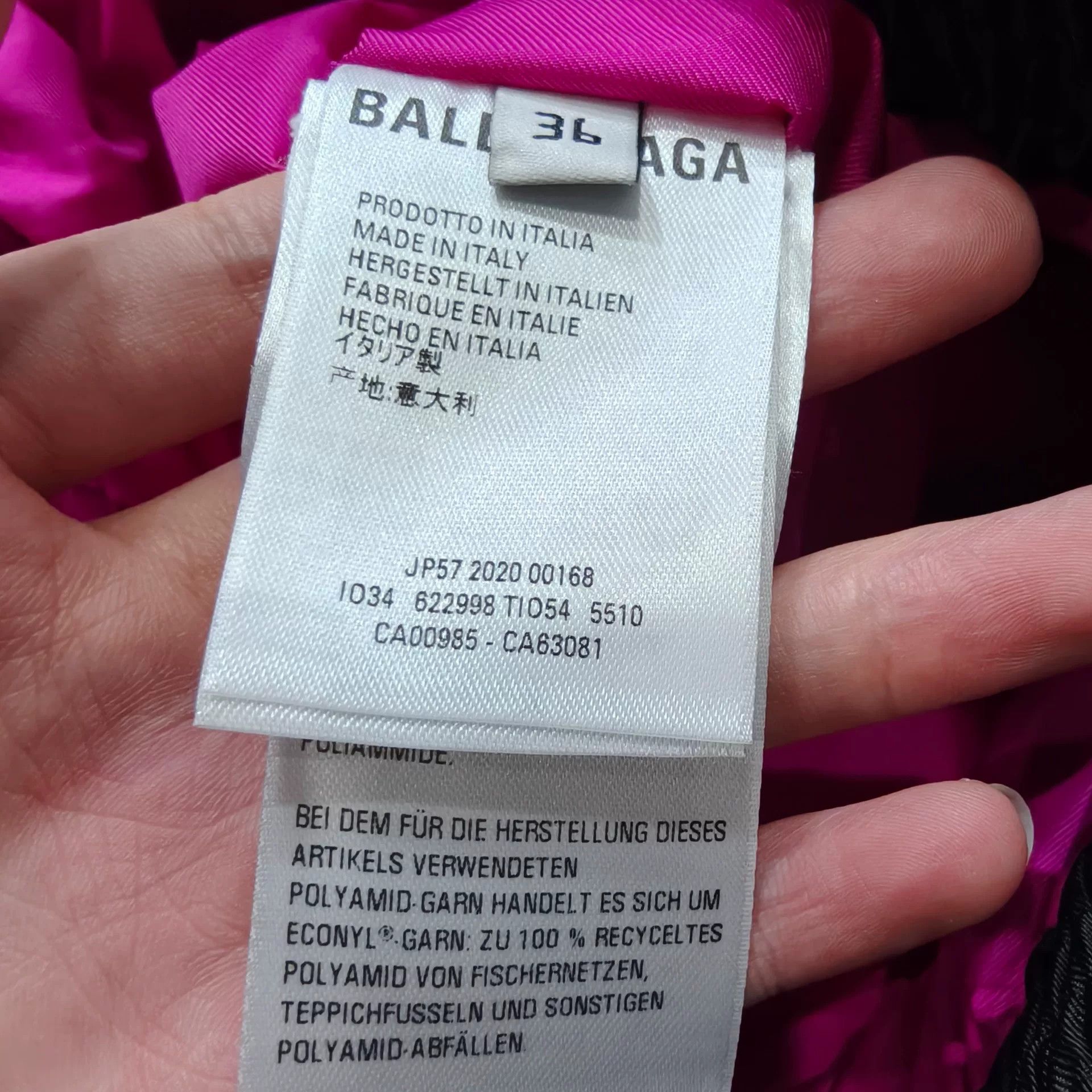 Balenciaga Balenciaga Pink Blocked Half-Zip Windbreaker Jacket 36 Size XS / US 0-2 / IT 36-38 - 7 Thumbnail