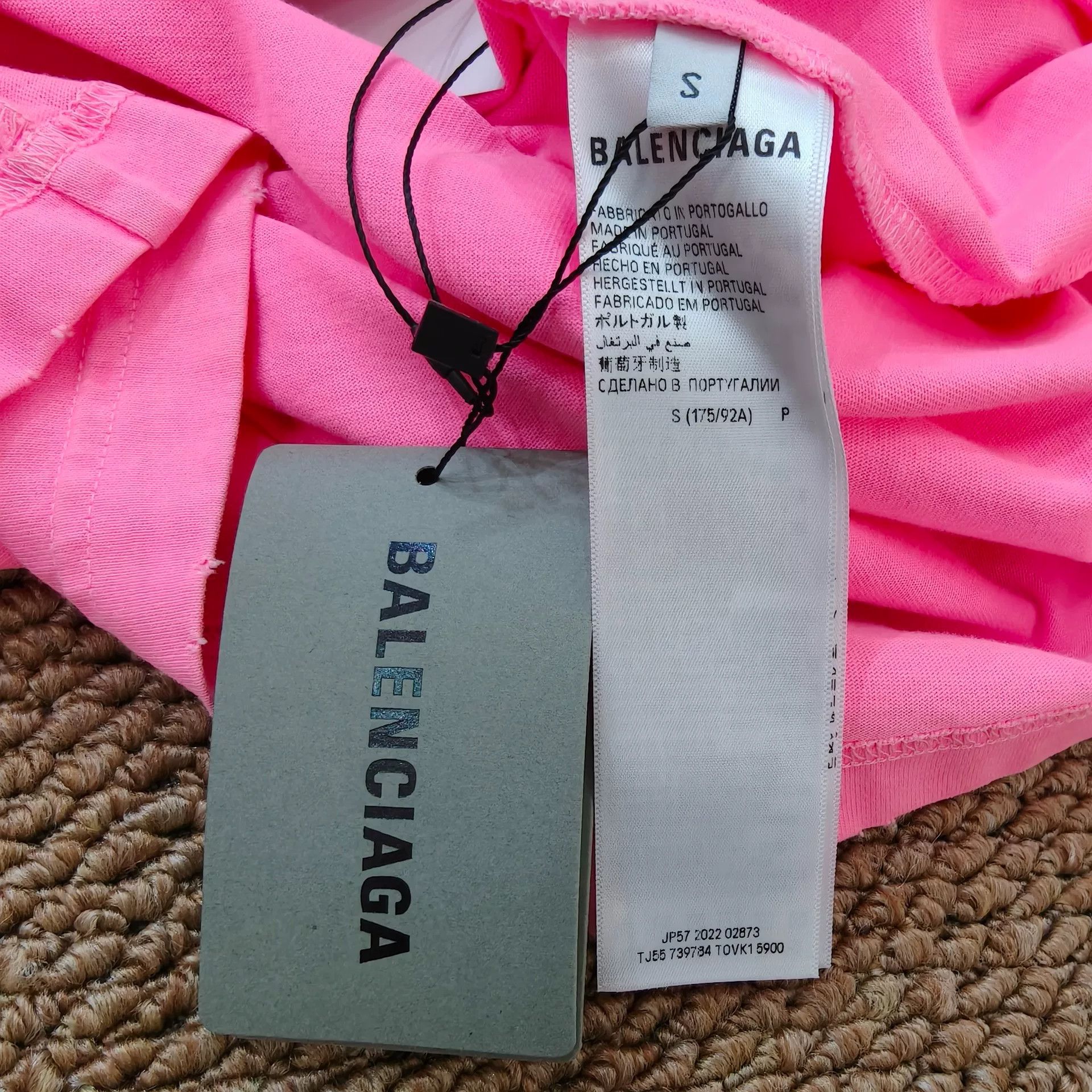 Balenciaga Balenciaga Crest Logo Pink T-Shirt Size S Size US S / EU 44-46 / 1 - 6 Thumbnail