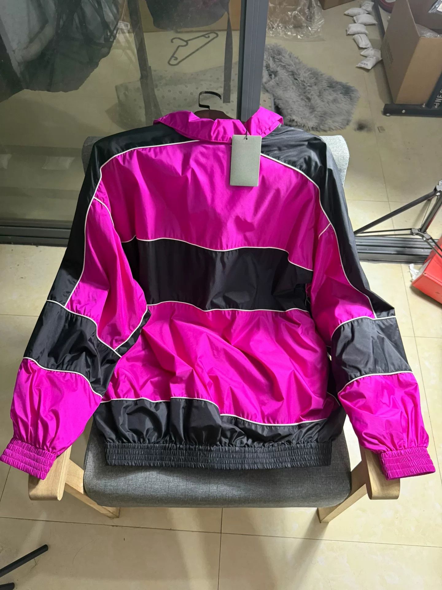 Balenciaga Balenciaga Pink Colorblock Track Jacket 36 Size XS / US 0-2 / IT 36-38 - 6 Thumbnail