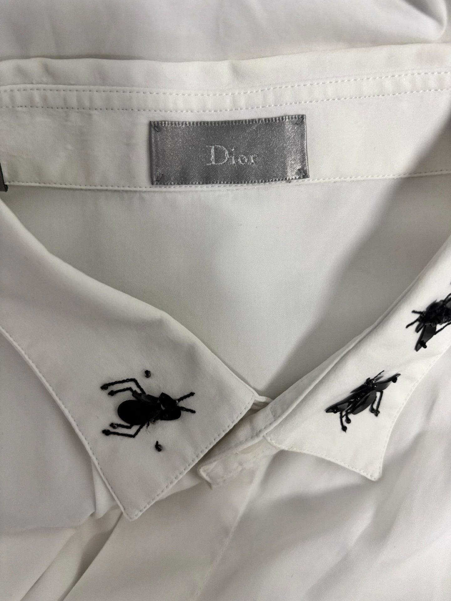 Dior Dior Bee Embroidered Long Sleeve Shirt 40 Size US M / EU 48-50 / 2 - 4 Thumbnail
