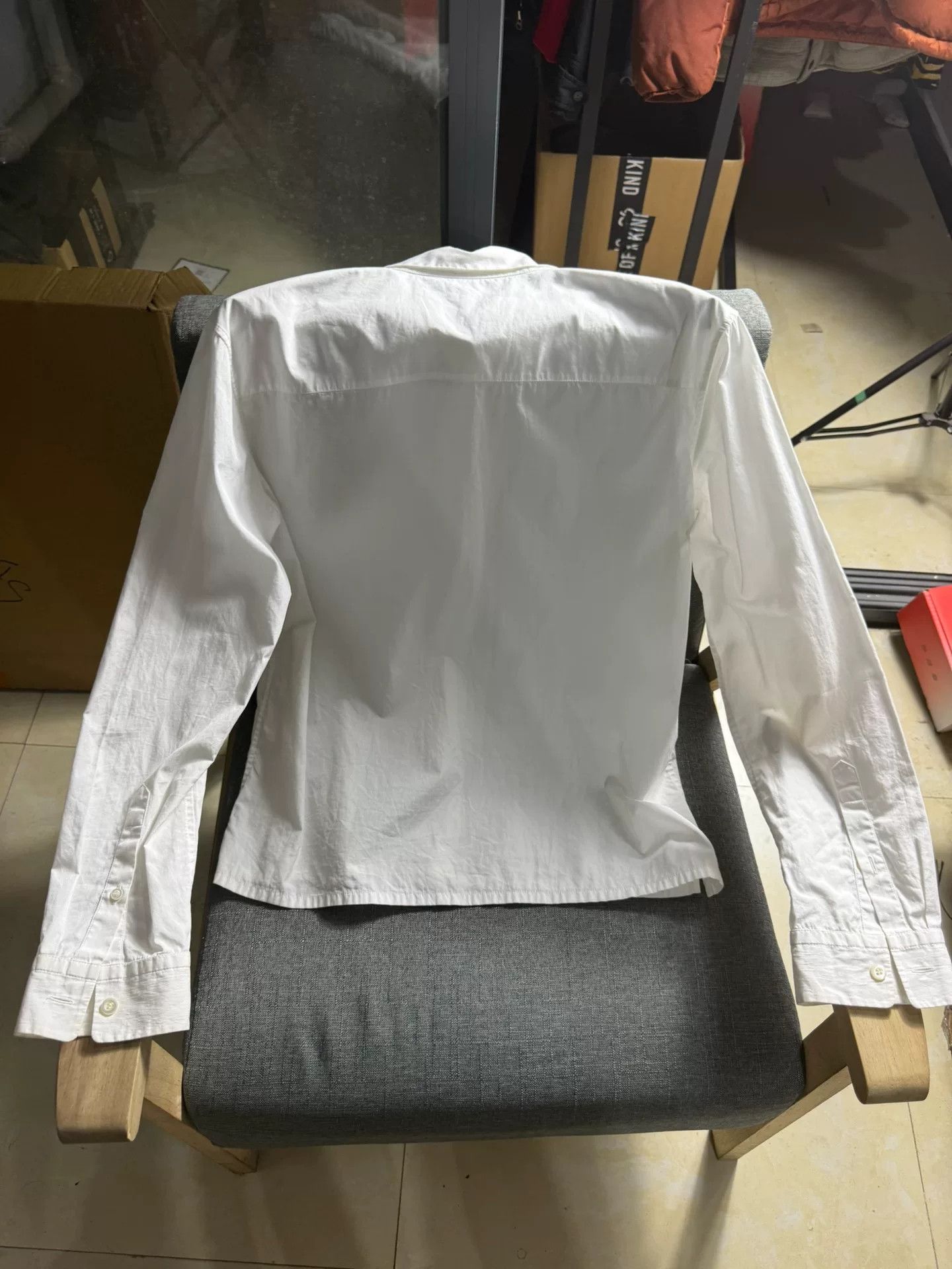 Prada Prada Logo Pocket White Button Up Shirt 42 Size US L / EU 52-54 / 3 - 6 Thumbnail