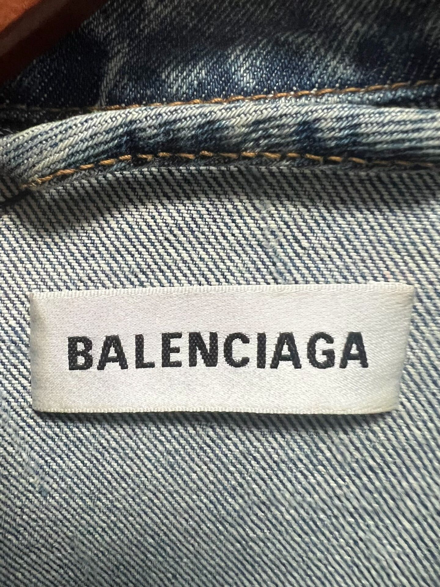 Balenciaga Balenciaga All Over Logo Denim Jacket FR 34 Size XS / US 0-2 / IT 36-38 - 4 Thumbnail
