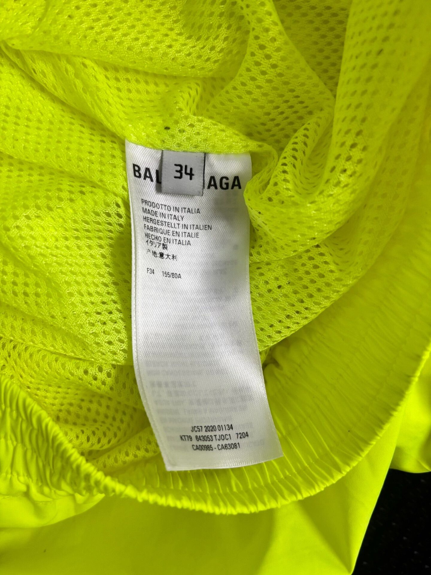 Balenciaga Balenciaga Neon Yellow Zip Jacket 34 Size XS / US 0-2 / IT 36-38 - 5 Thumbnail