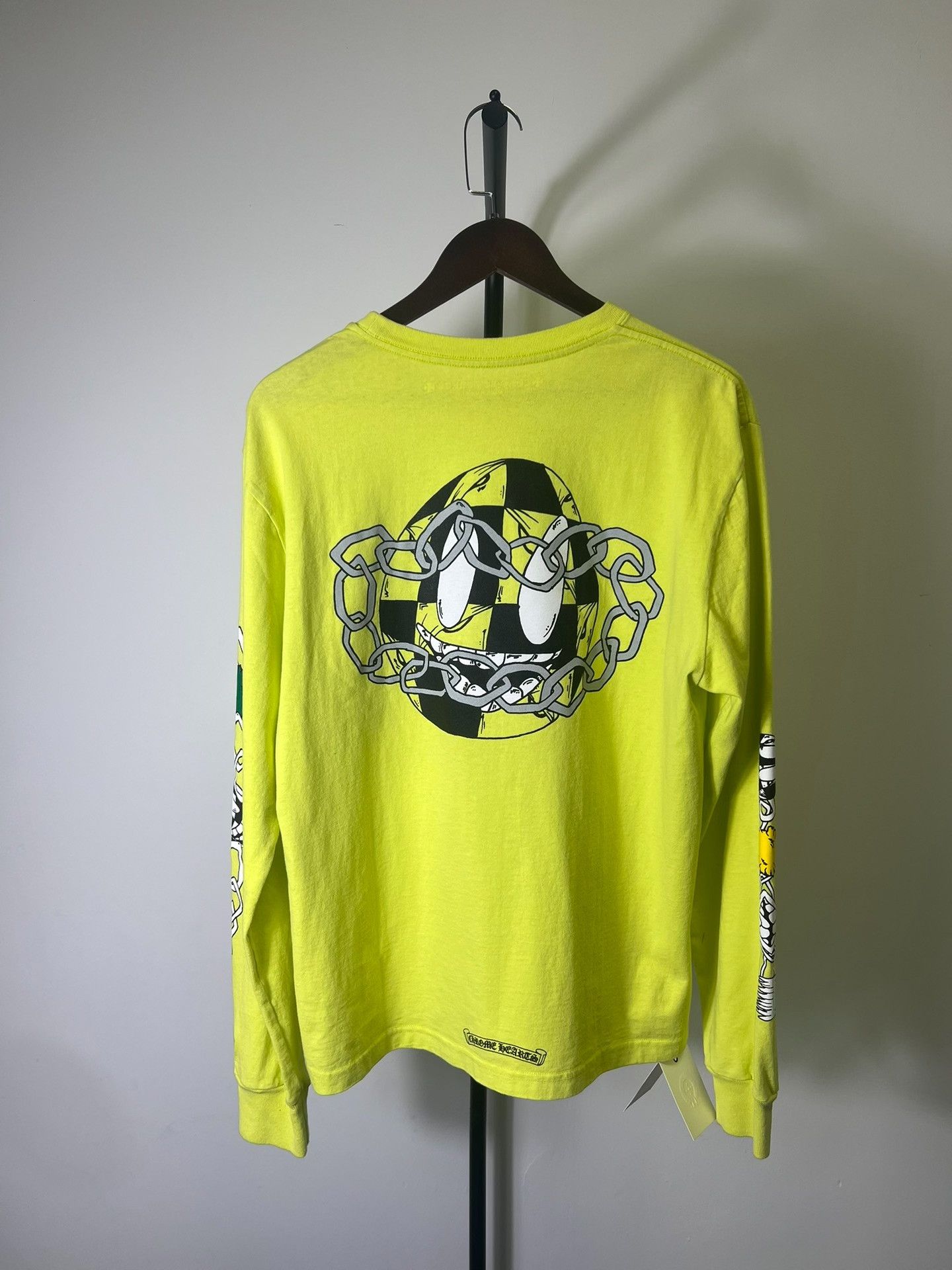 Chrome Hearts Chrome Hearts x Mattyboy Neon Green L/S T-Shirt L Size US L / EU 52-54 / 3 - 3 Thumbnail