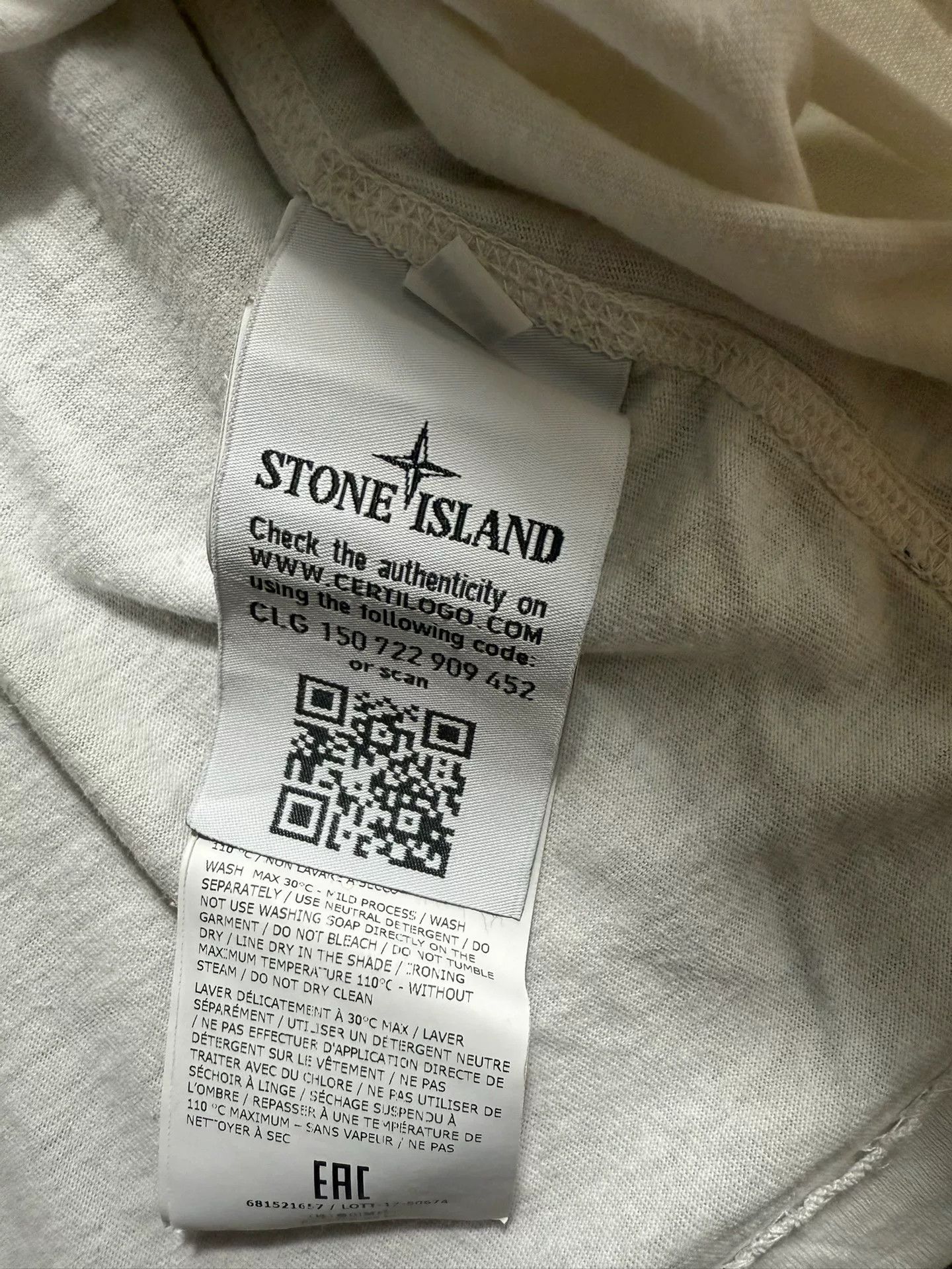 Stone Island Stone Island White Pocket Logo T-Shirt 3XL Size US XXL / EU 58 / 5 - 5 Thumbnail