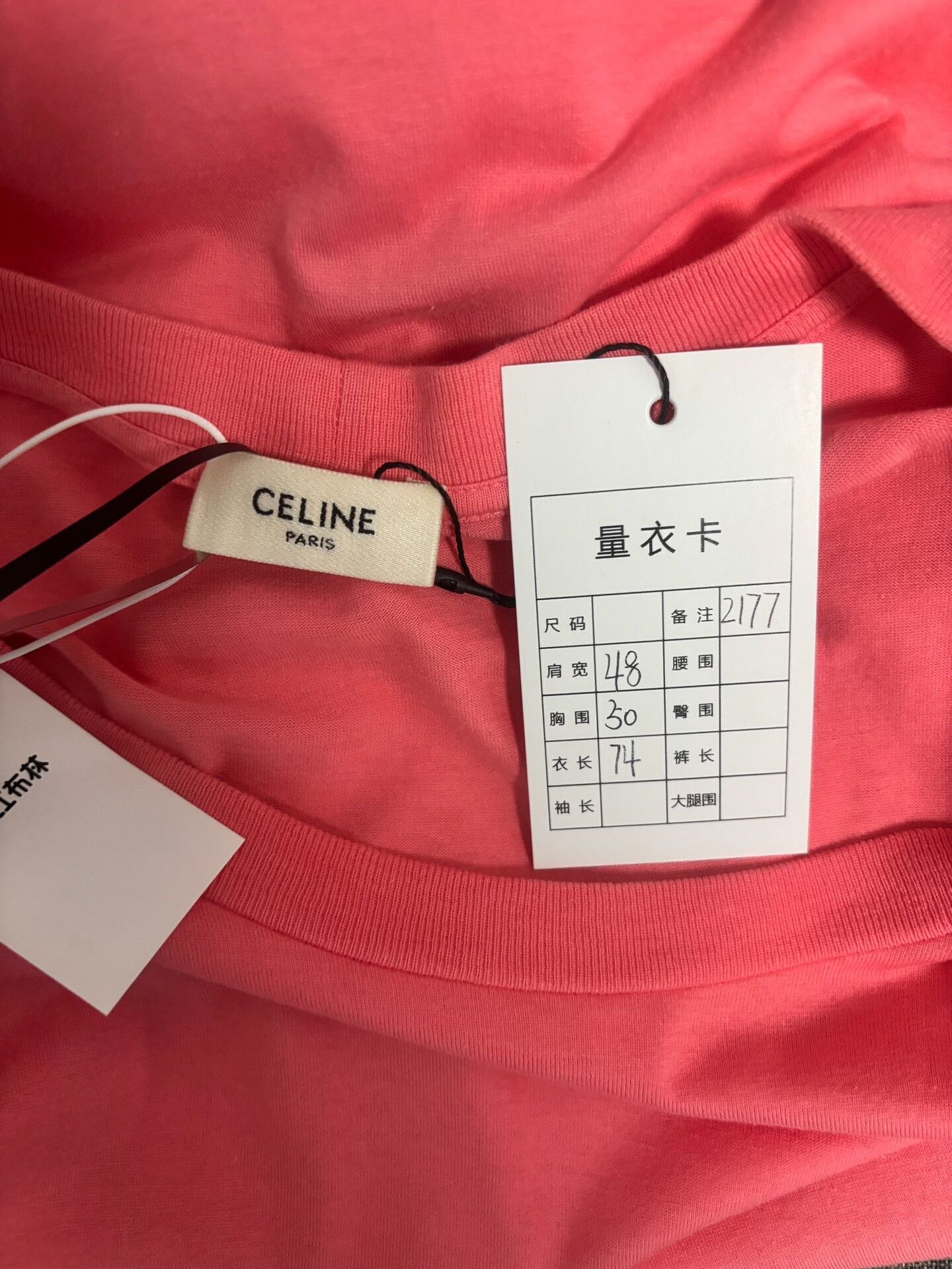 Celine Celine Logo Print Pink T-Shirt XS Size US XS / EU 42 / 0 - 3 Thumbnail