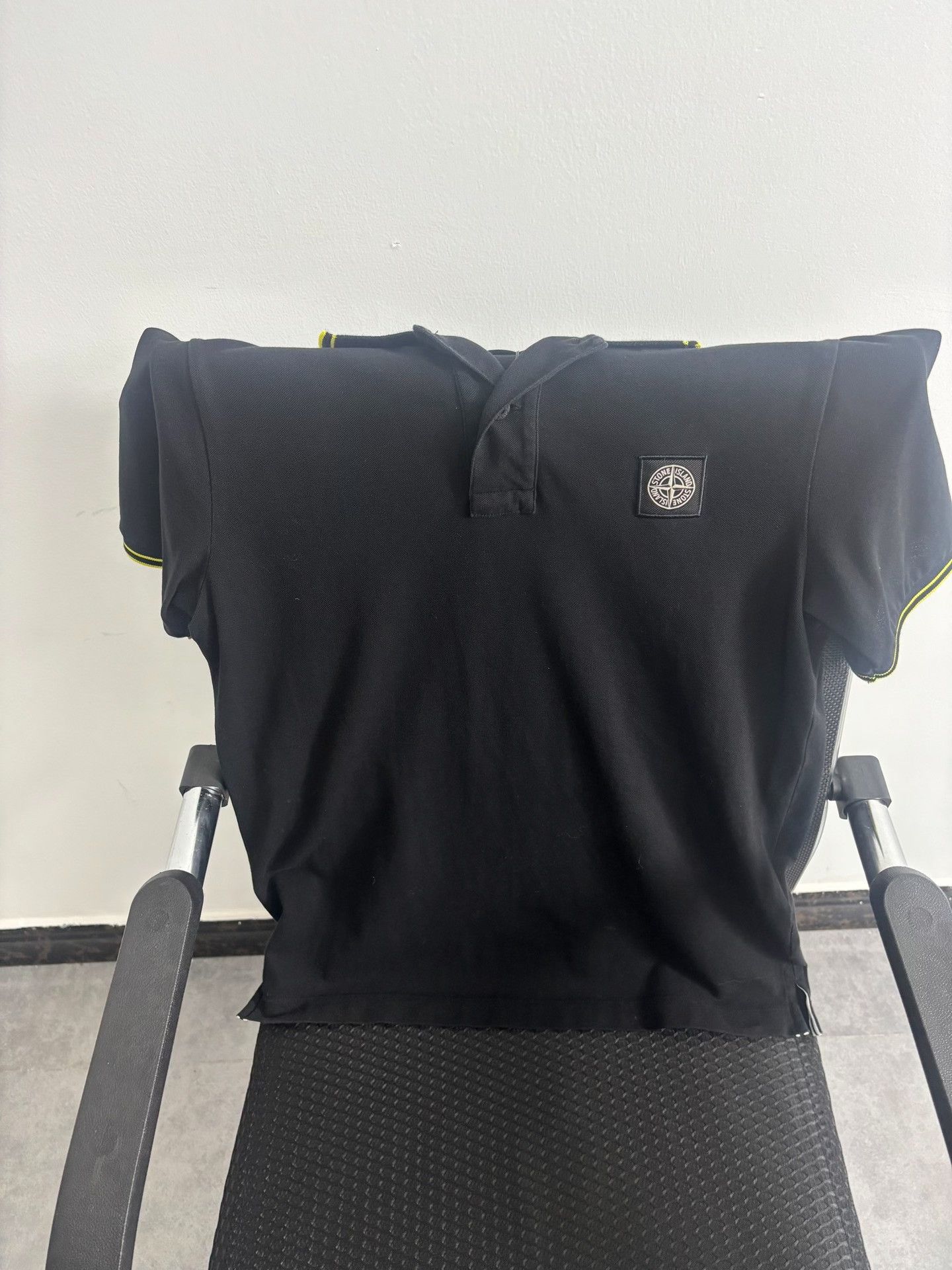 Stone Island Stone Island Slim Fit Compass Patch Polo Black S Size US S / EU 44-46 / 1 - 2 Thumbnail