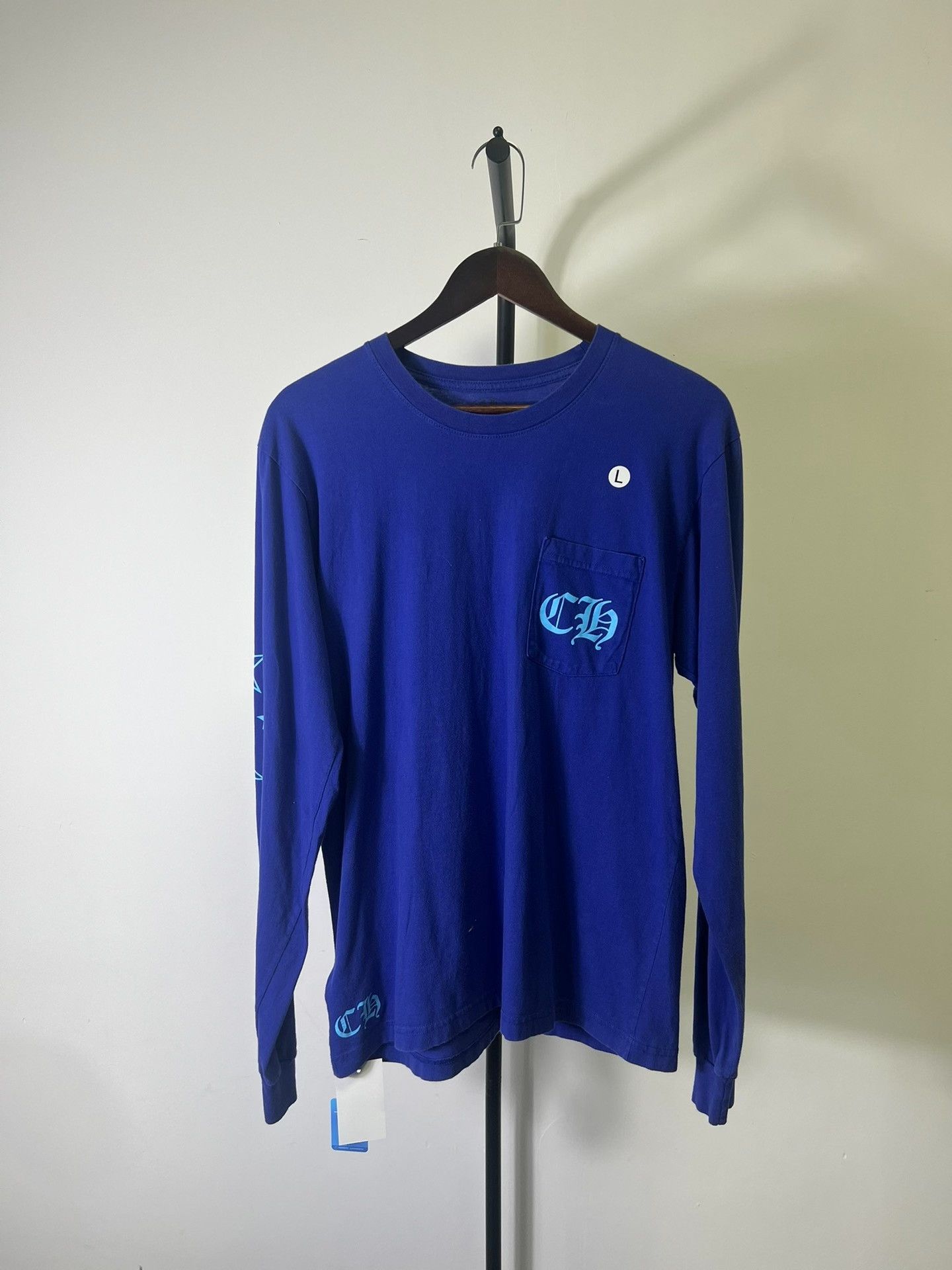 Chrome Hearts Chrome Hearts Blue Star Long Sleeve T-Shirt L Size US L / EU 52-54 / 3 - 2 Thumbnail