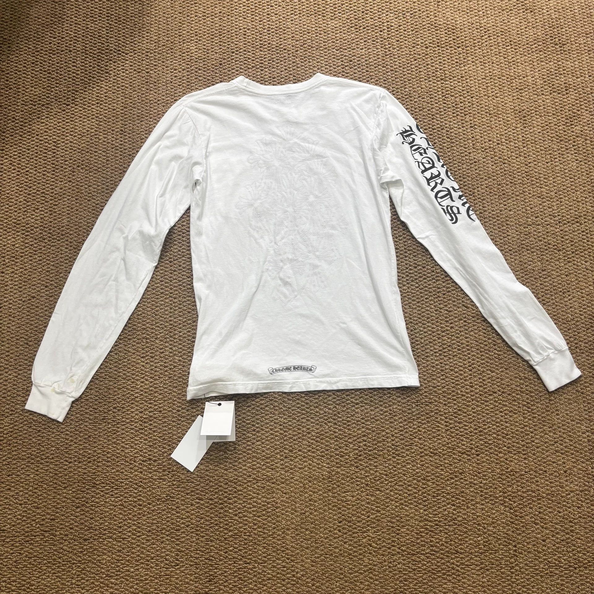Chrome Hearts Chrome Hearts Scroll Logo Long Sleeve T-Shirt S Size US S / EU 44-46 / 1 - 8 Thumbnail