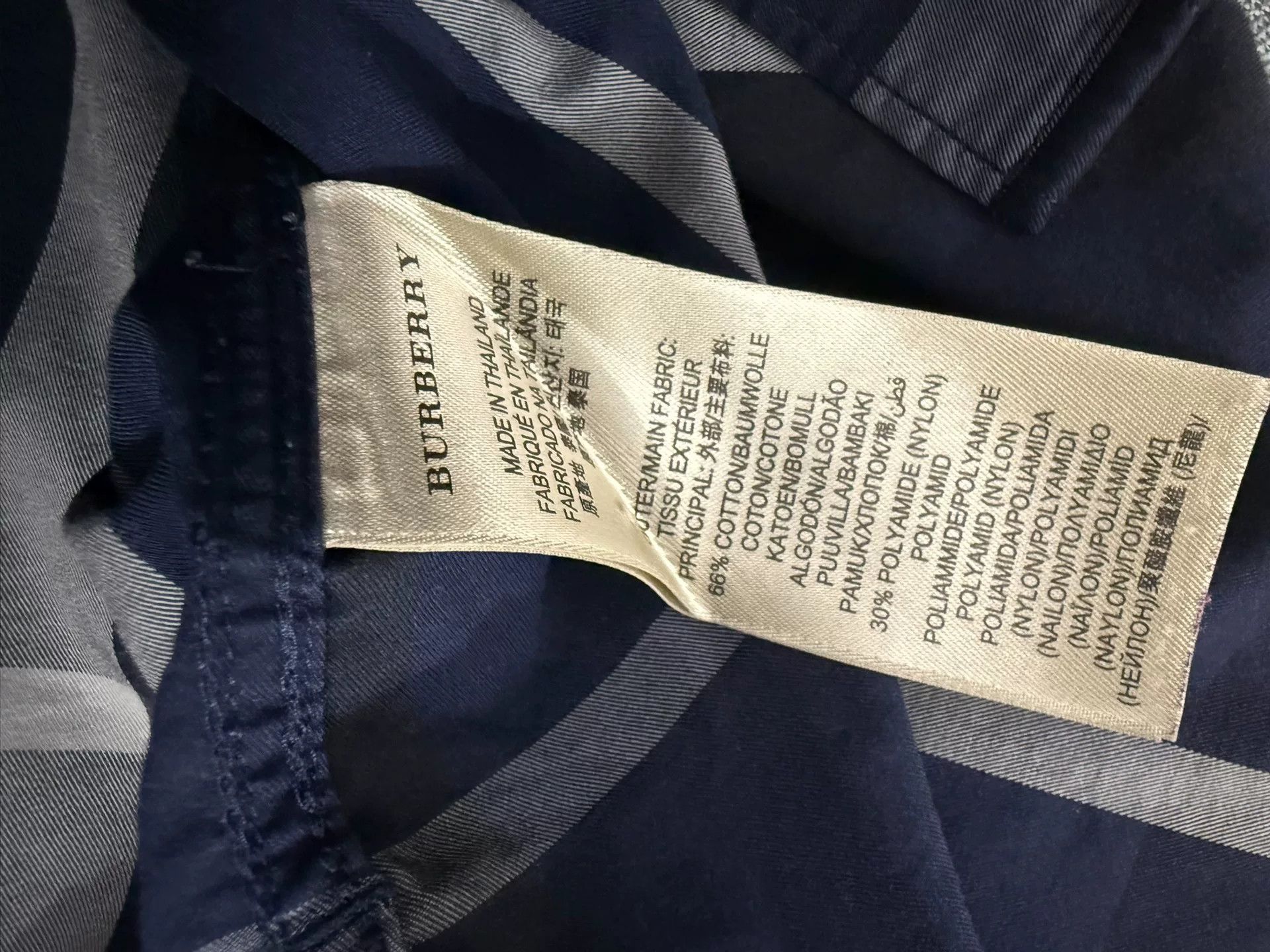 Burberry Burberry Brit Blue Check Button Up Shirt XXL Size US XXL / EU 58 / 5 - 5 Thumbnail