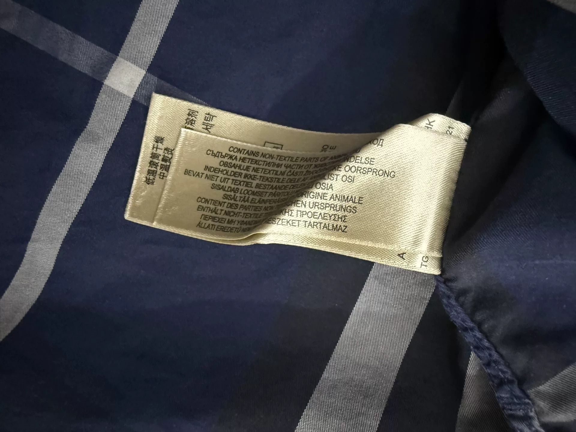 Burberry Burberry Brit Blue Check Button Up Shirt XXL Size US XXL / EU 58 / 5 - 4 Thumbnail