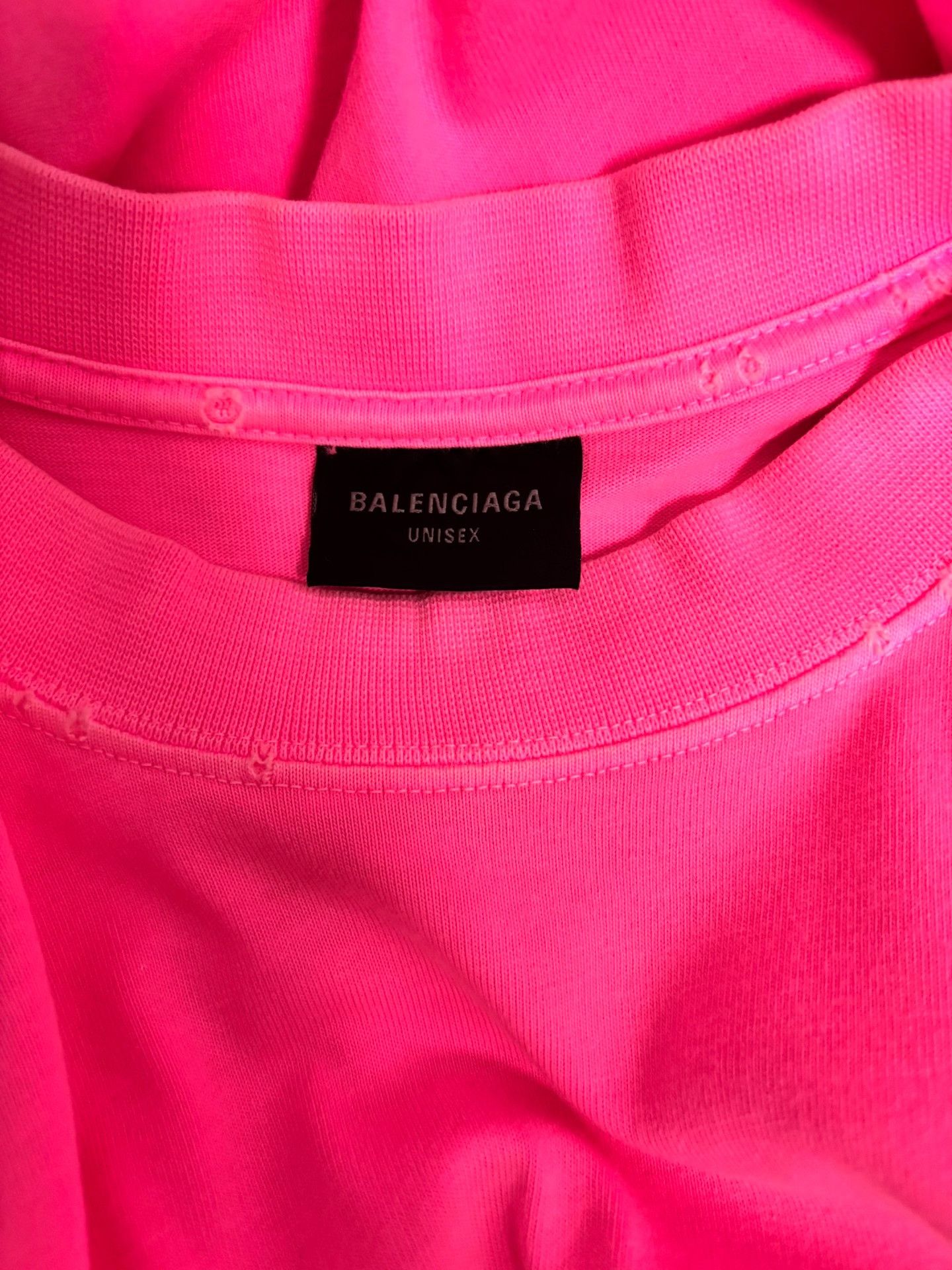 Balenciaga Balenciaga Pink Crest Graphic T-Shirt S Size US S / EU 44-46 / 1 - 4 Thumbnail