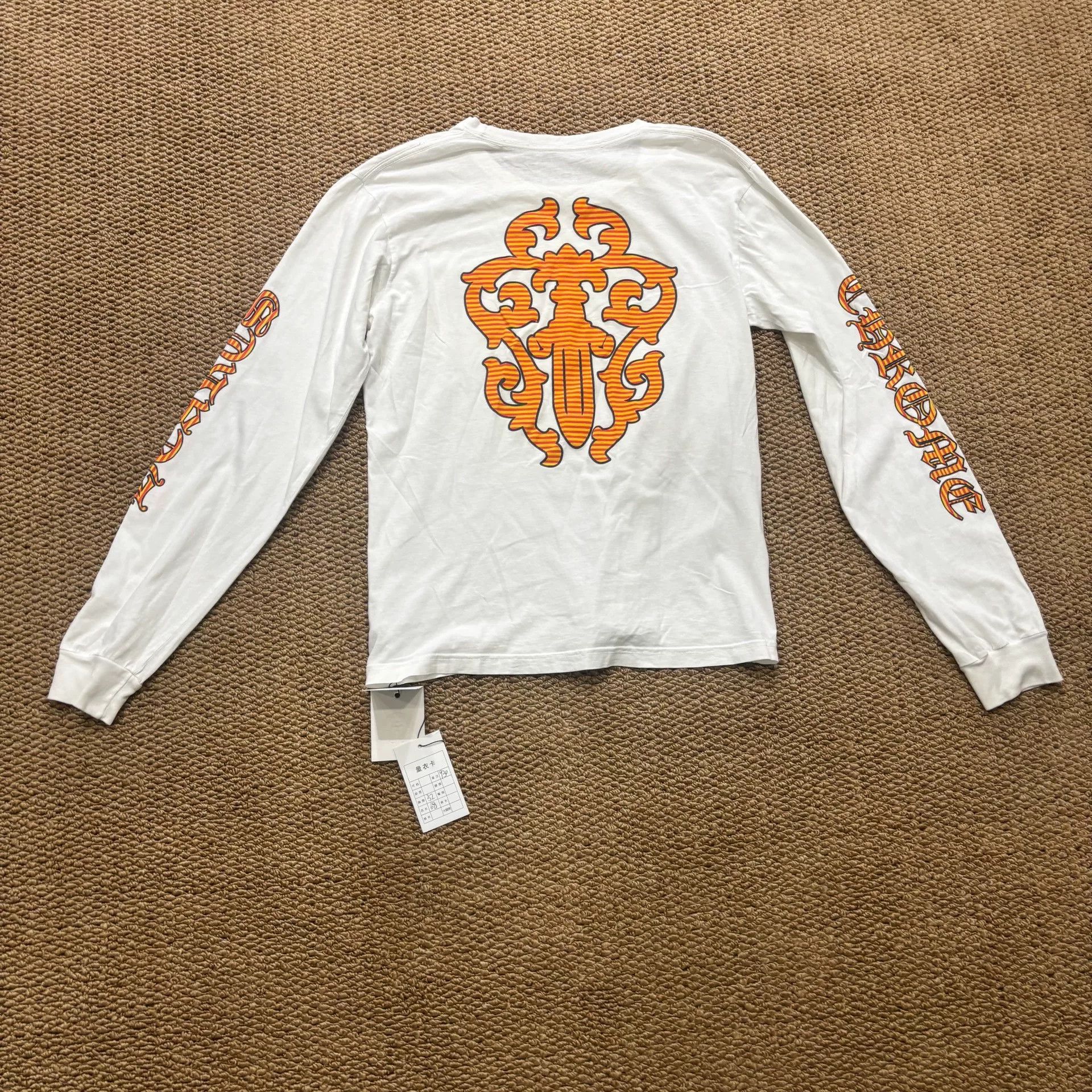 Chrome Hearts Chrome Hearts Orange Dagger Long Sleeve Size M Size US M / EU 48-50 / 2 - 9 Thumbnail