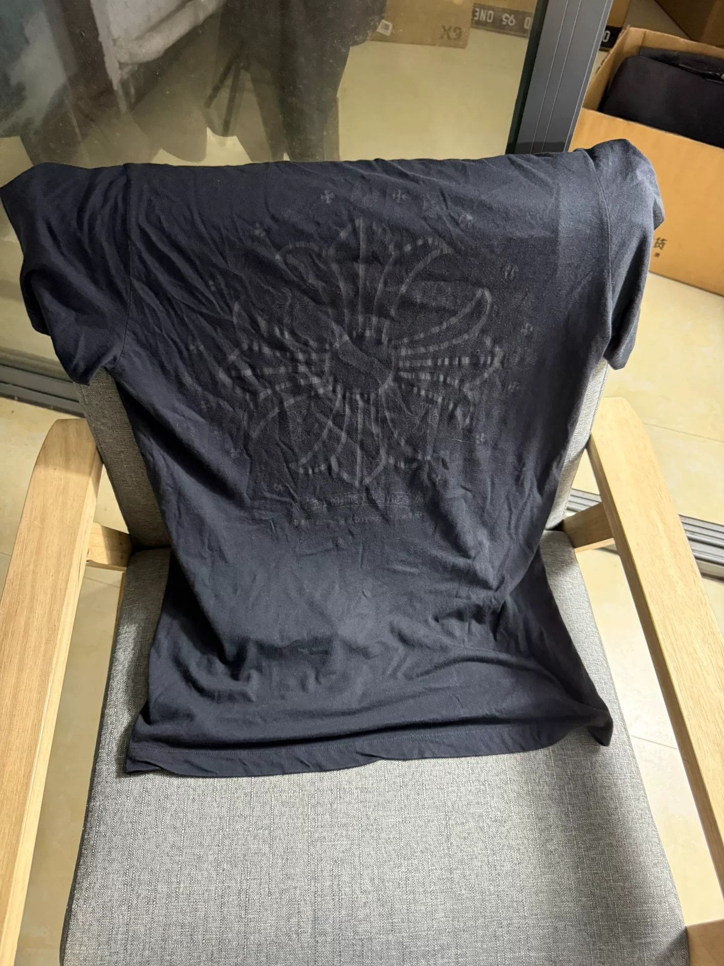 Chrome Hearts Chrome Hearts Tonal Black Floral T-Shirt S Size US S / EU 44-46 / 1 - 7 Thumbnail