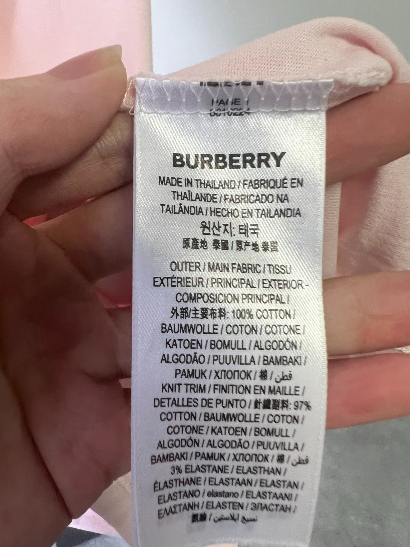 Burberry Burberry Logo Print T-Shirt Pink Size S Size US S / EU 44-46 / 1 - 5 Thumbnail