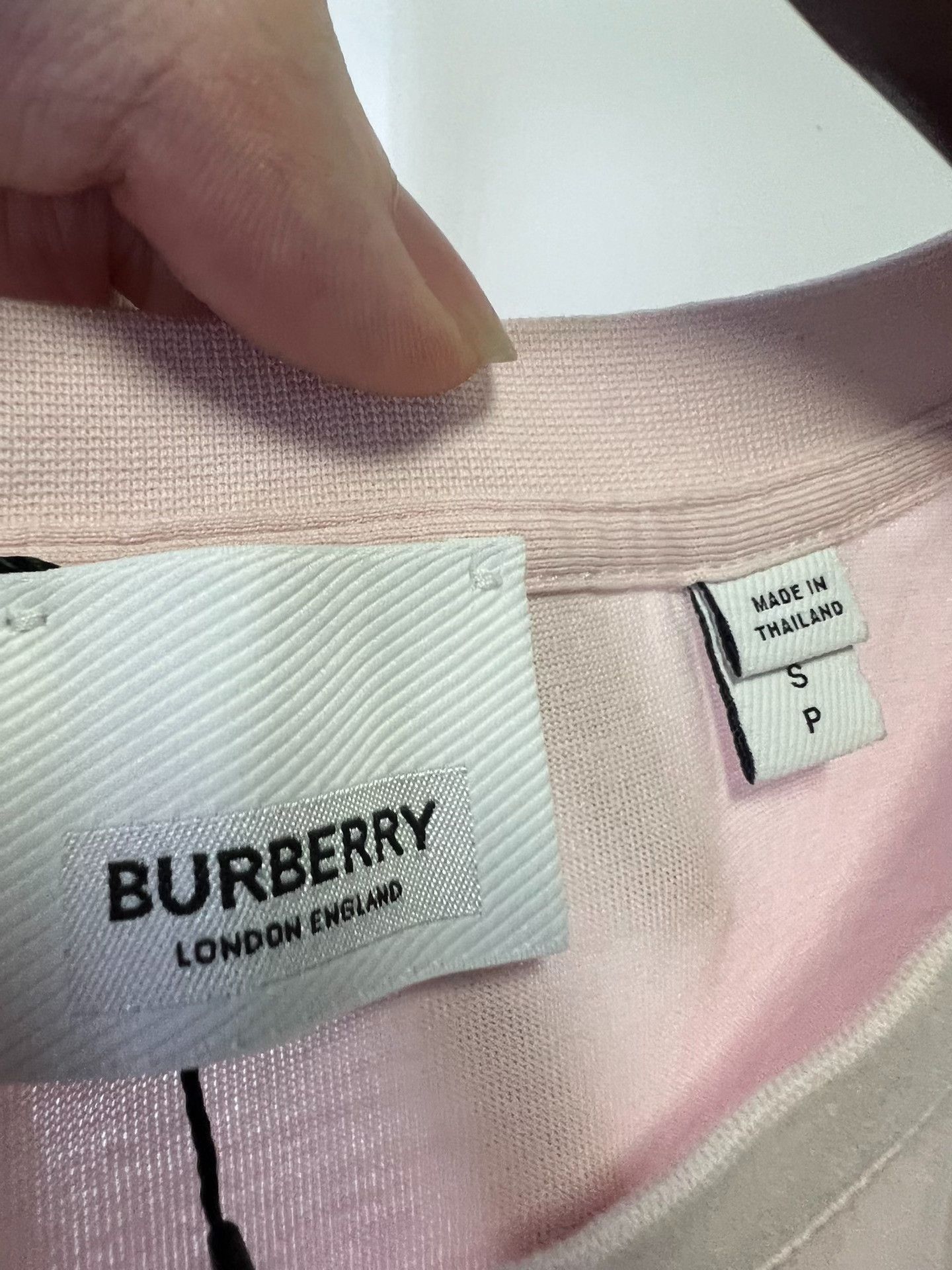 Burberry Burberry Logo Print T-Shirt Pink Size S Size US S / EU 44-46 / 1 - 4 Thumbnail