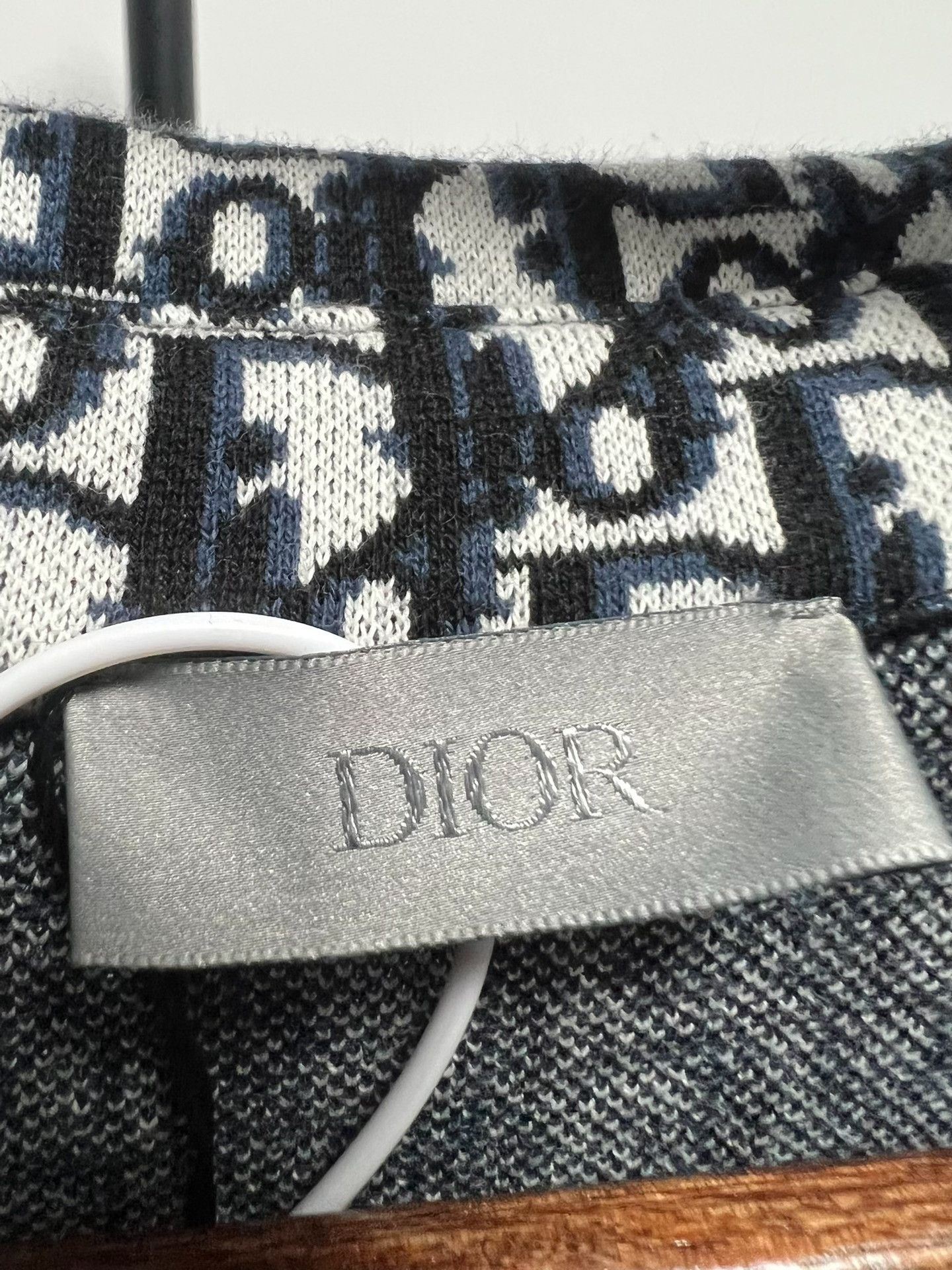 Dior Dior Oblique Monogram Jacquard Knit Shirt Size M Size US M / EU 48-50 / 2 - 3 Thumbnail