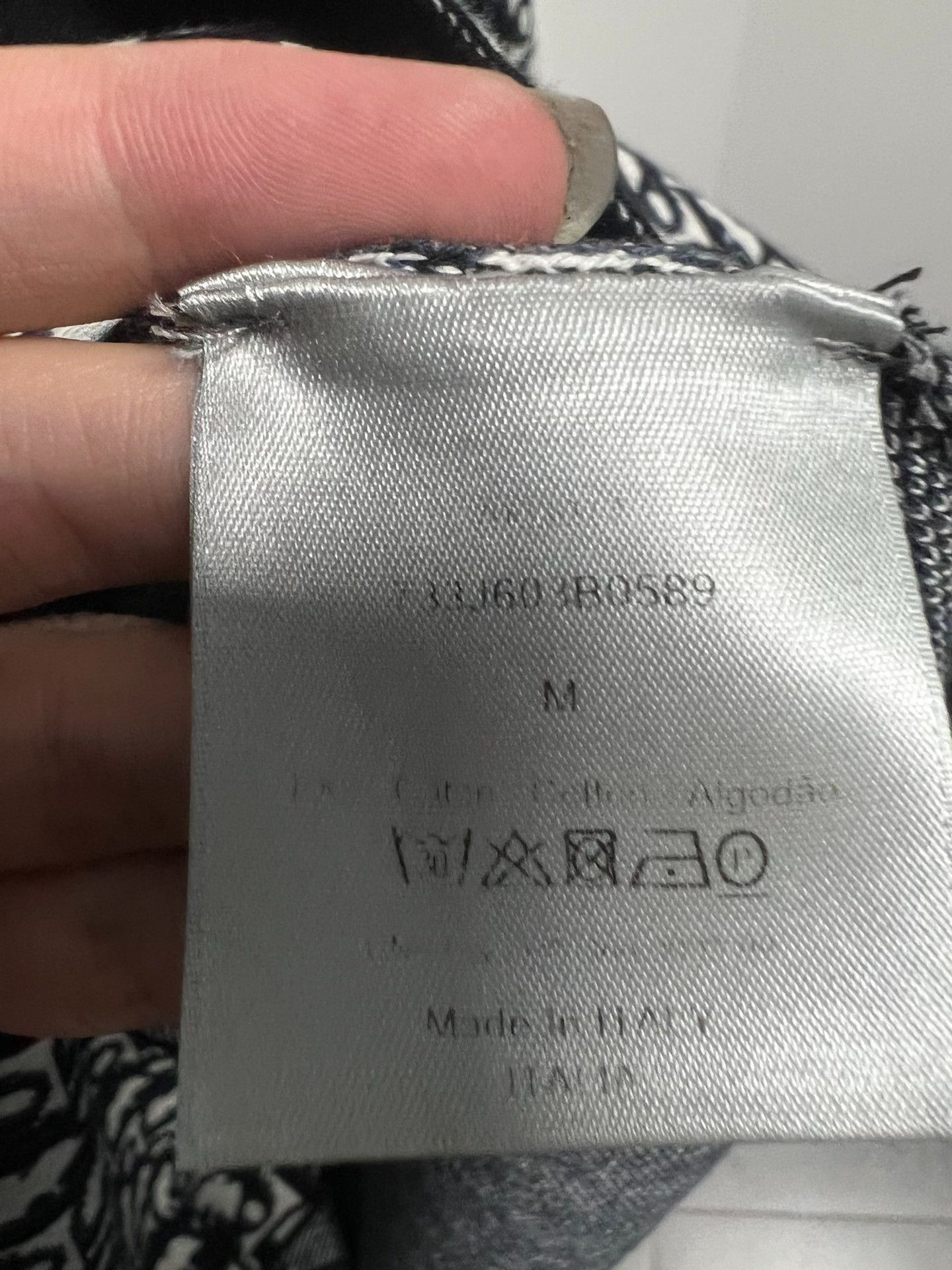 Dior Dior Oblique Monogram Jacquard Knit Shirt Size M Size US M / EU 48-50 / 2 - 5 Thumbnail