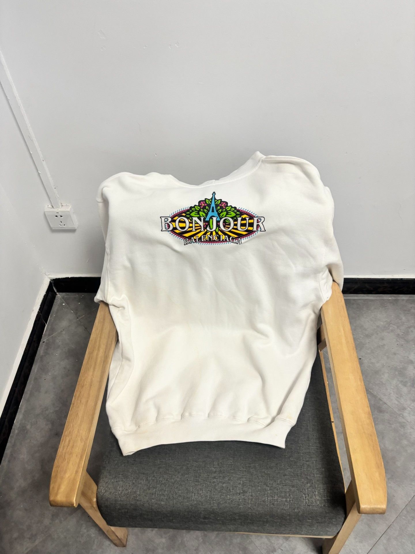 Balenciaga Balenciaga Bonjour Graphic Hoodie XS Size US XS / EU 42 / 0 - 3 Thumbnail