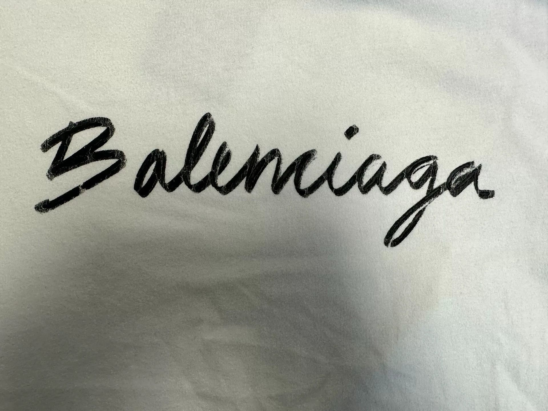 Balenciaga Balenciaga Handwritten Logo T-Shirt XS Size US XS / EU 42 / 0 - 4 Thumbnail