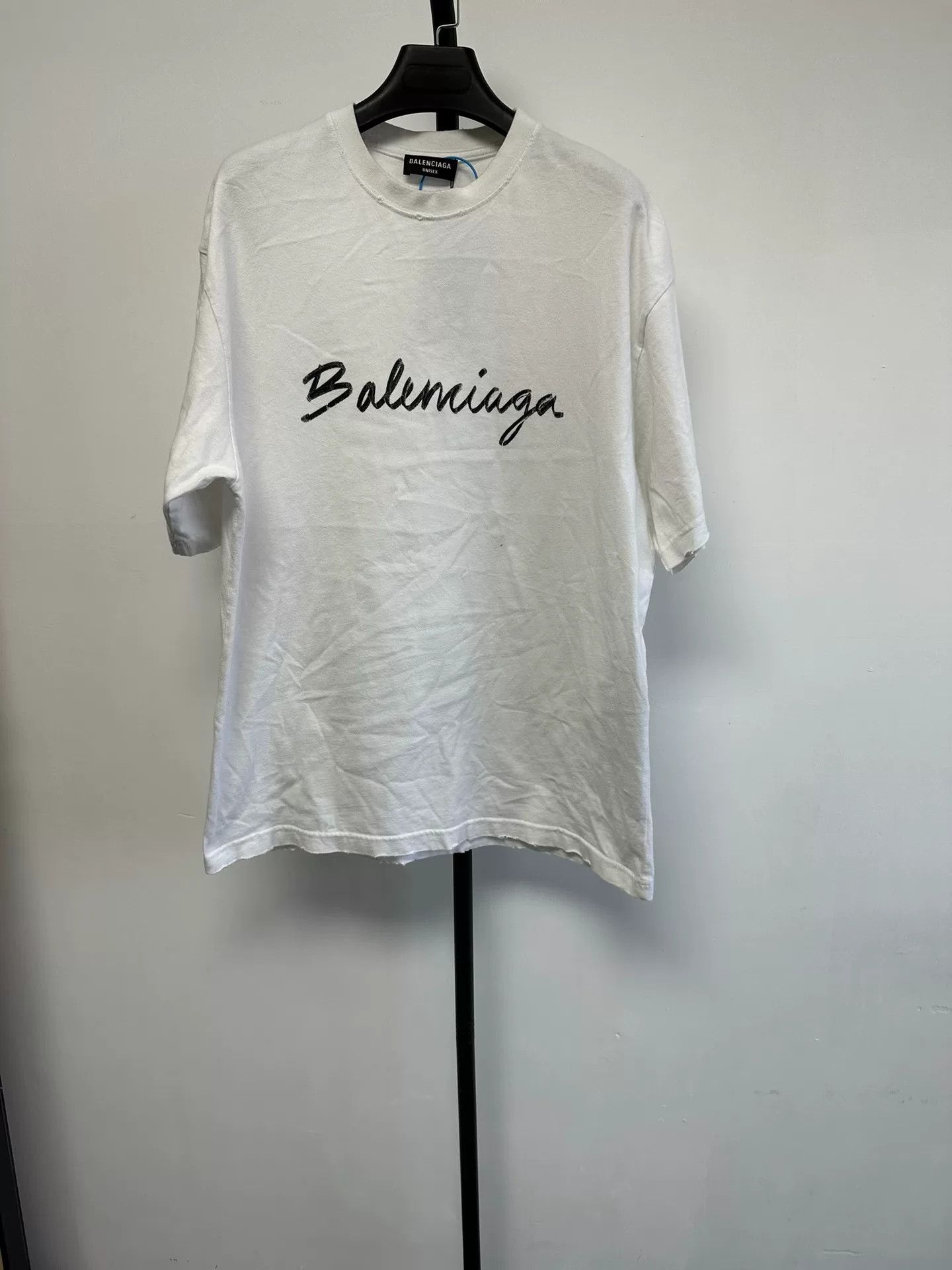 Balenciaga Balenciaga Handwritten Logo T-Shirt XS Size US XS / EU 42 / 0 - 2 Thumbnail