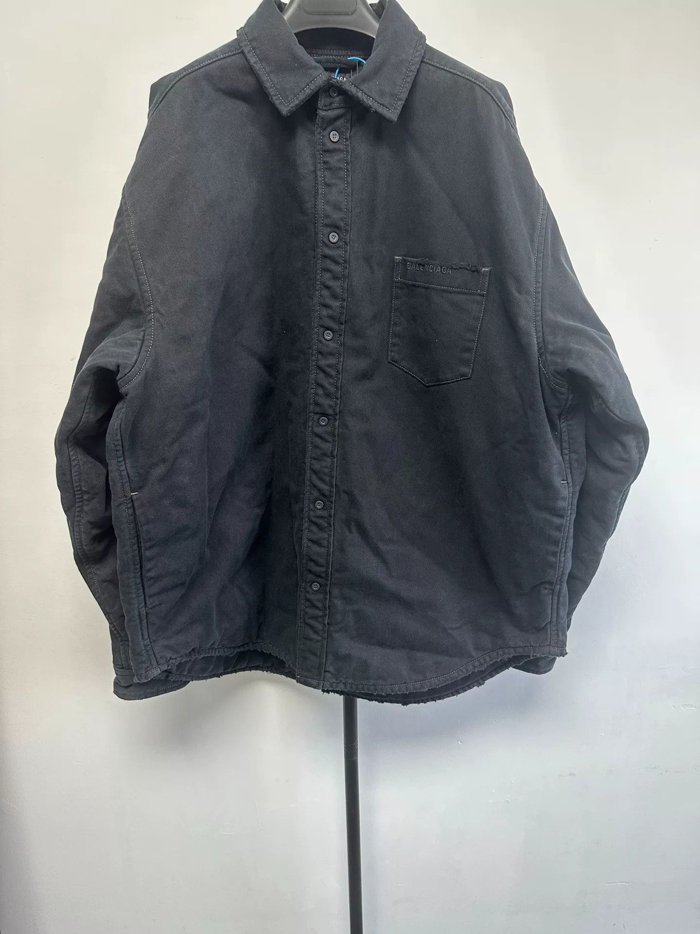 Balenciaga Balenciaga Black Cotton Button Up Shirt XS Size US XS / EU 42 / 0 - 2 Thumbnail