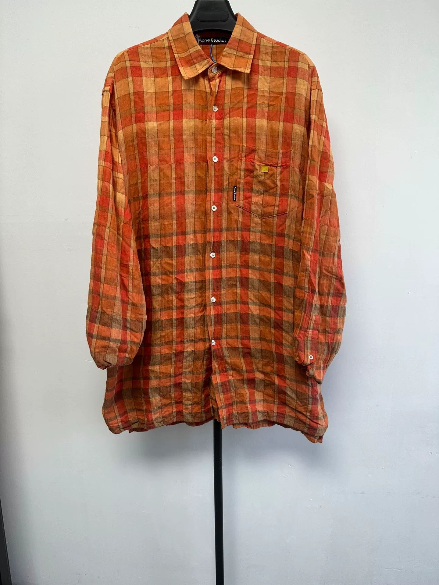 Acne Studios Acne Studios Plaid Long Sleeve Shirt Size M Size US M / EU 48-50 / 2 - 2 Thumbnail