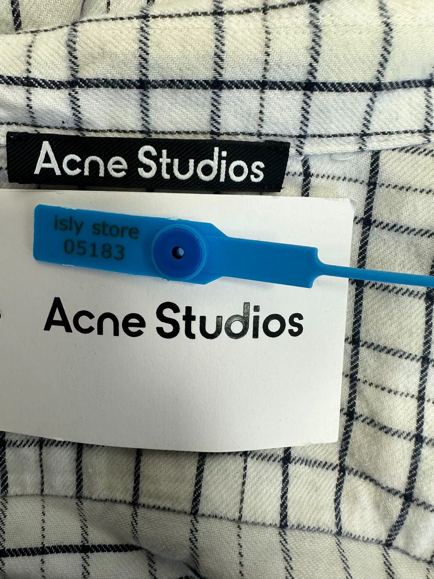 Acne Studios Acne Studios Plaid Face Patch Shirt Size XS Size US XS / EU 42 / 0 - 5 Thumbnail