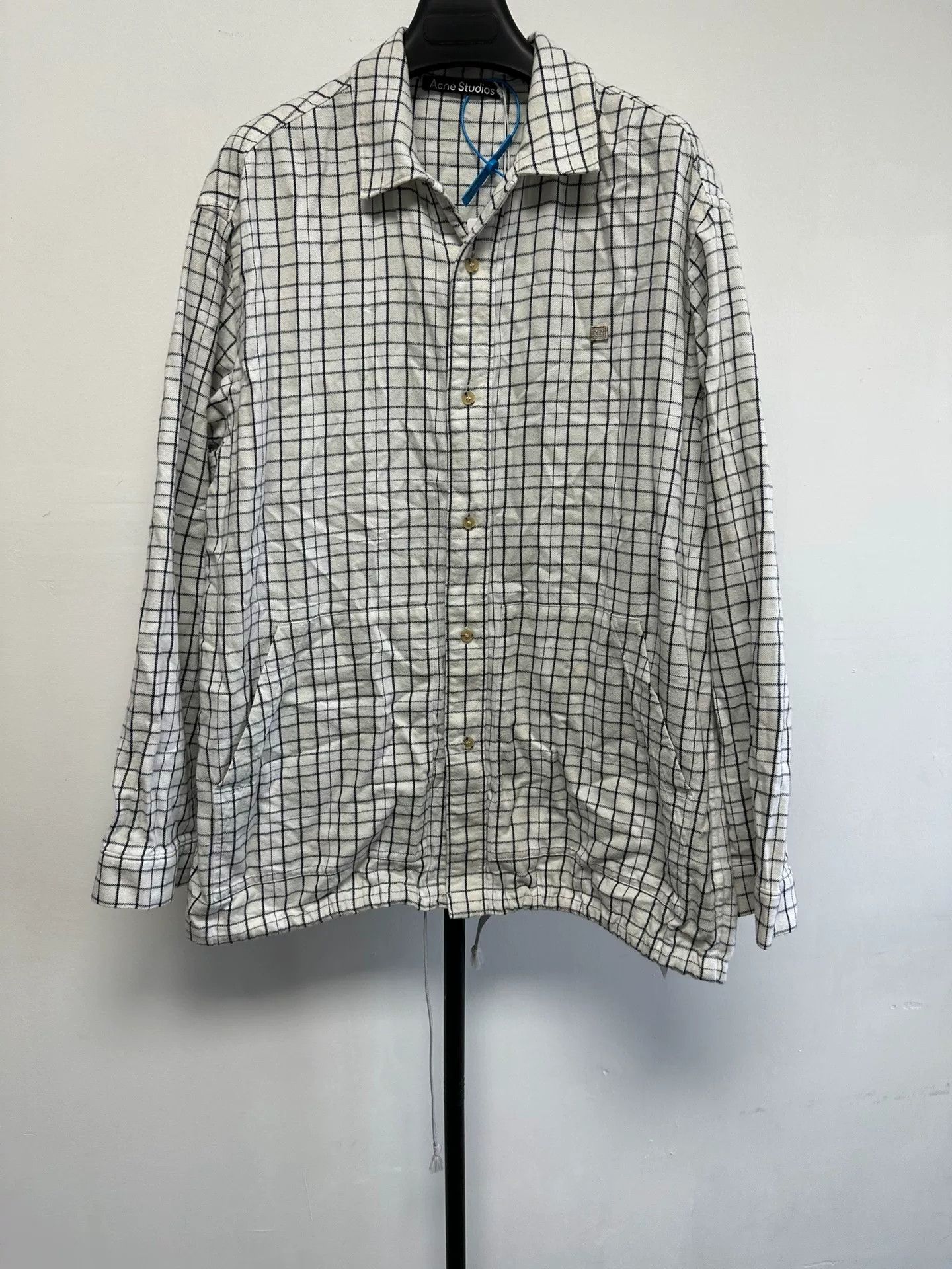 Acne Studios Acne Studios Plaid Face Patch Shirt Size XS Size US XS / EU 42 / 0 - 2 Thumbnail