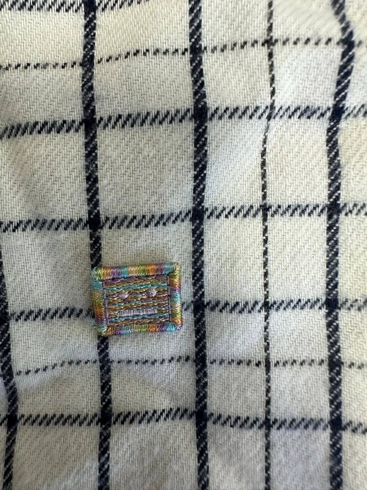 Acne Studios Acne Studios Plaid Face Patch Shirt Size XS Size US XS / EU 42 / 0 - 4 Thumbnail