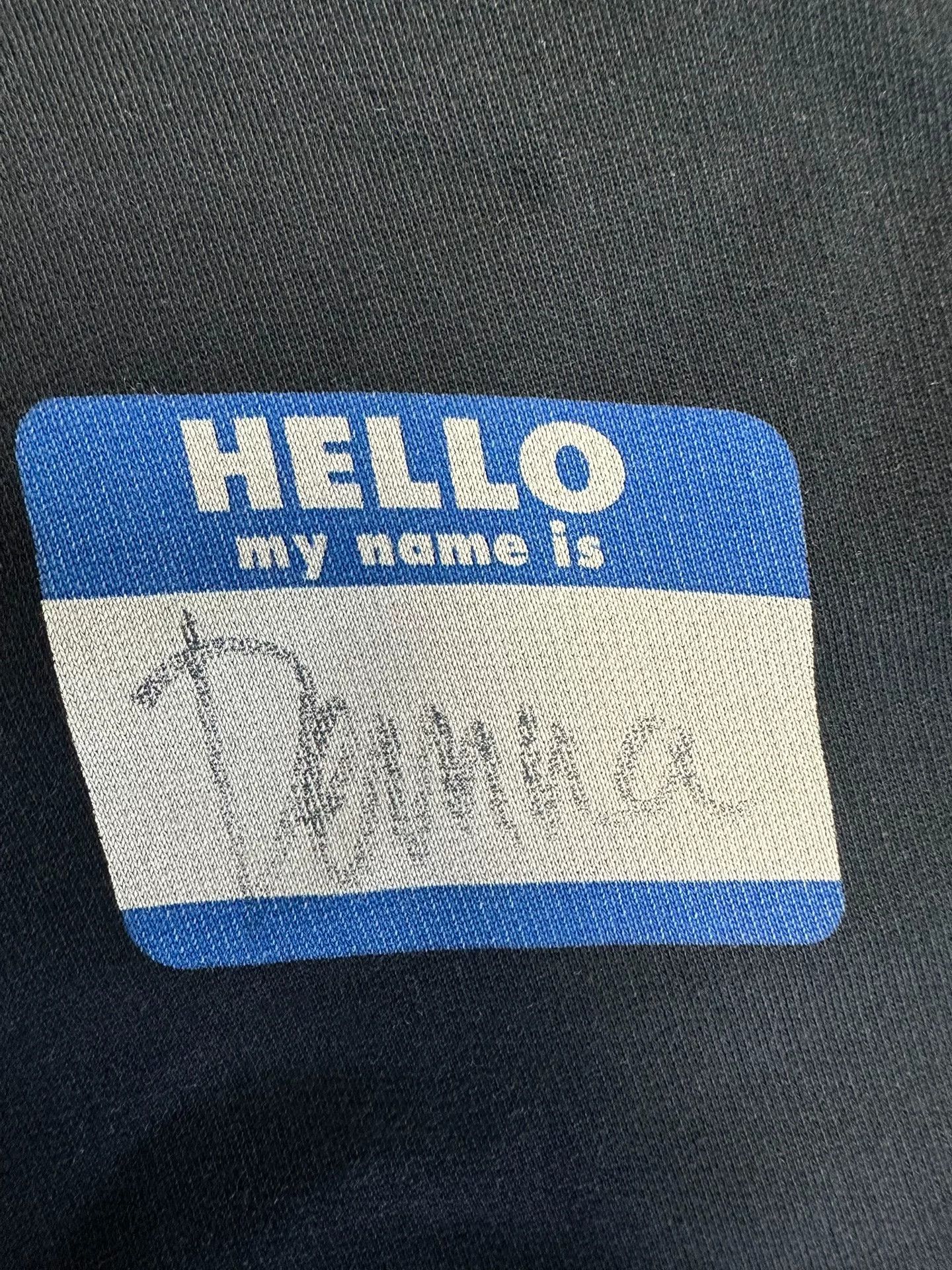 Balenciaga Balenciaga Distressed Name Tag Hoodie Size L Size US L / EU 52-54 / 3 - 4 Thumbnail