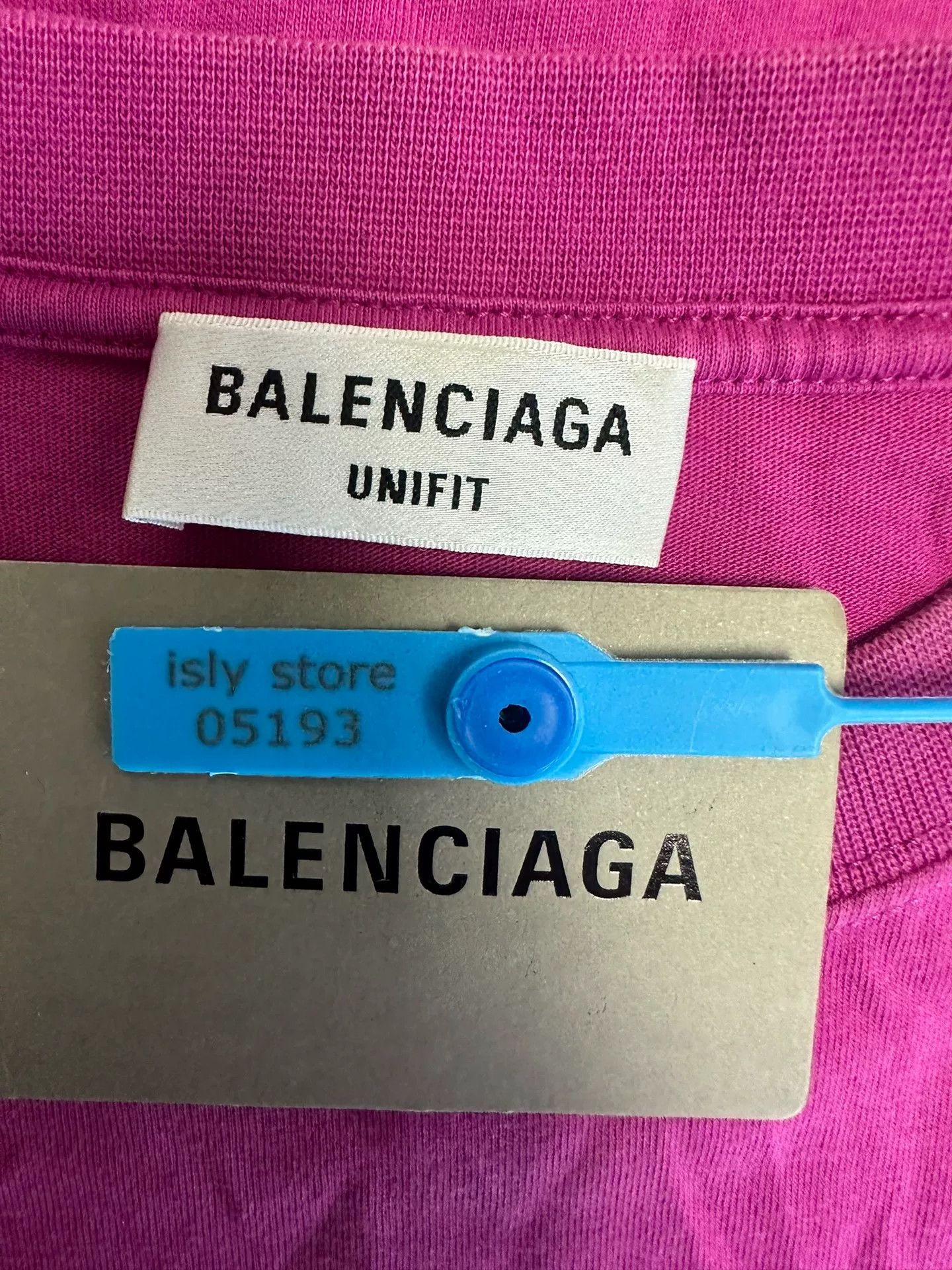 Balenciaga Balenciaga Pink Logo UNIFIT T-Shirt 1 Size US S / EU 44-46 / 1 - 5 Thumbnail