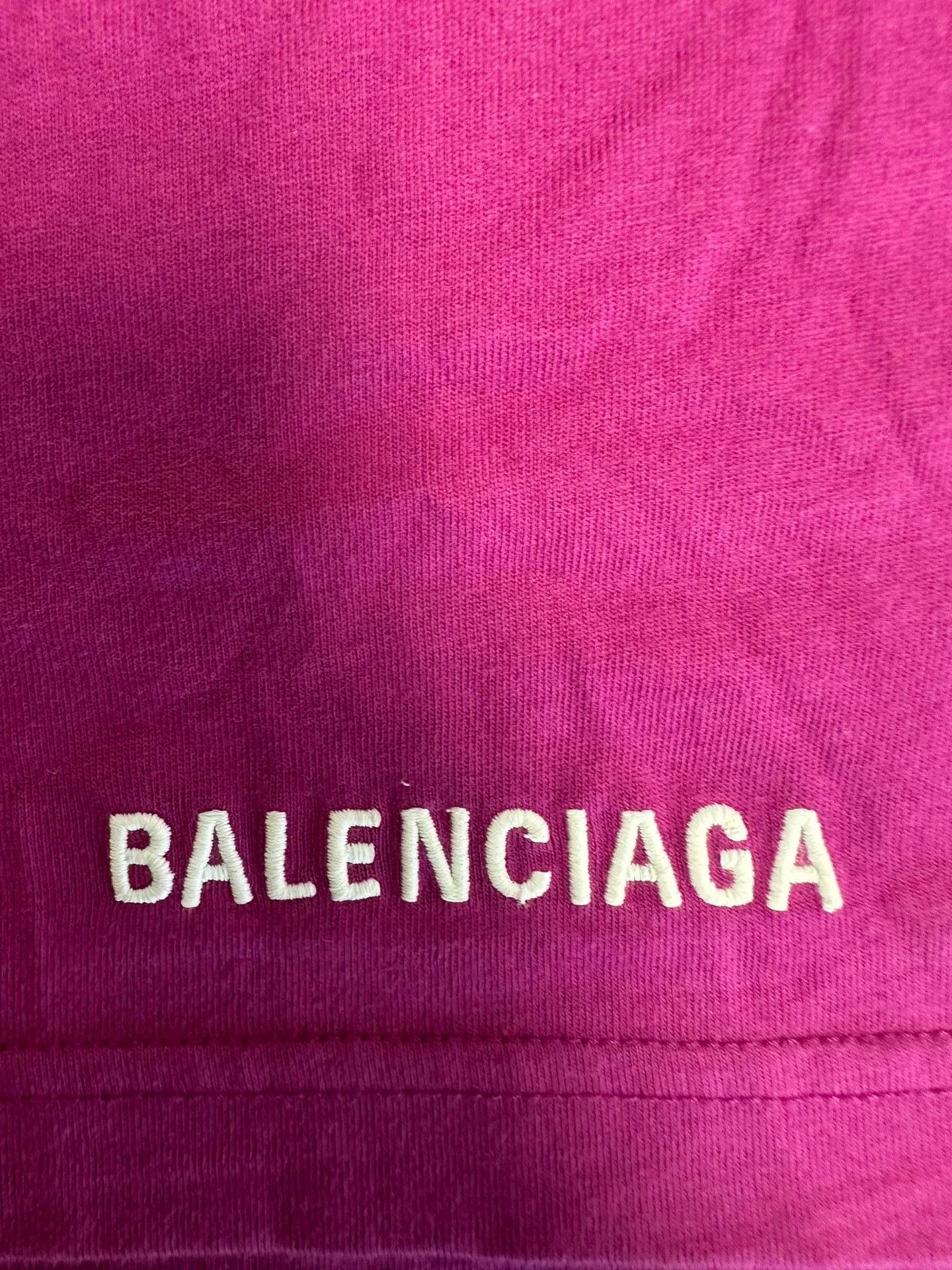 Balenciaga Balenciaga Pink Logo UNIFIT T-Shirt 1 Size US S / EU 44-46 / 1 - 4 Thumbnail