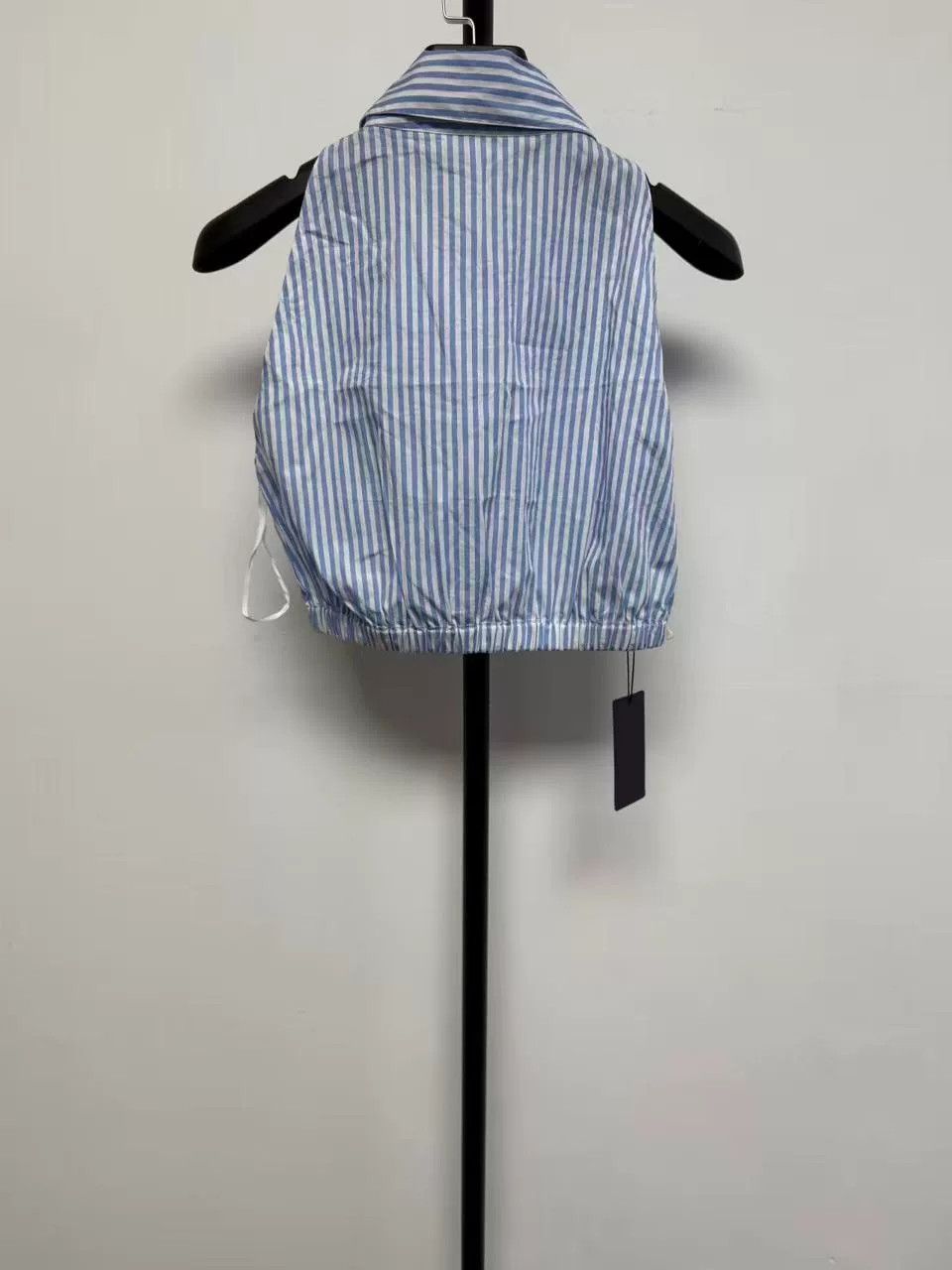 Prada Prada Striped Logo Embroidery Crop Top 38 Size XS / US 0-2 / IT 36-38 - 3 Thumbnail