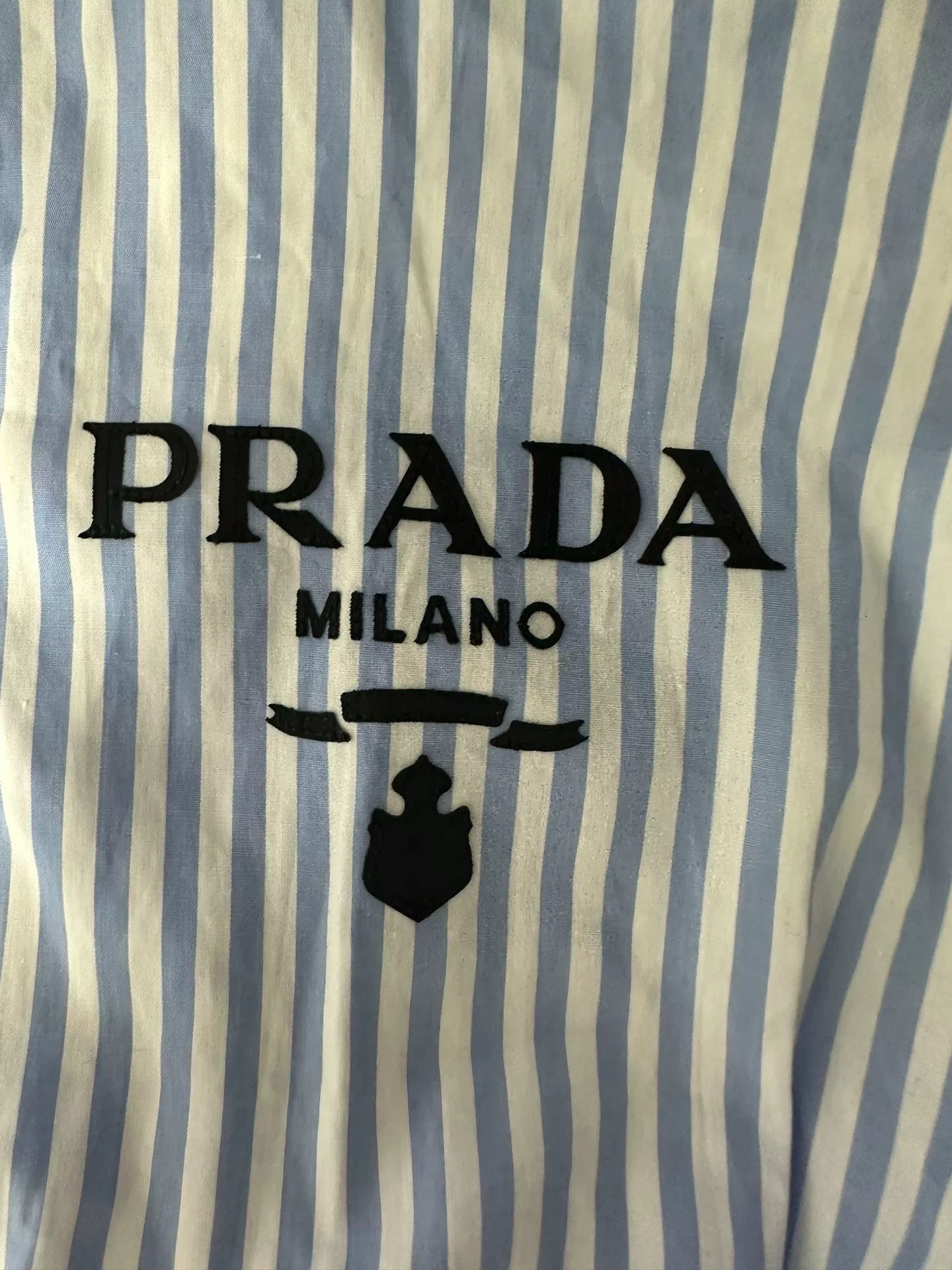 Prada Prada Striped Logo Embroidery Crop Top 38 Size XS / US 0-2 / IT 36-38 - 4 Thumbnail