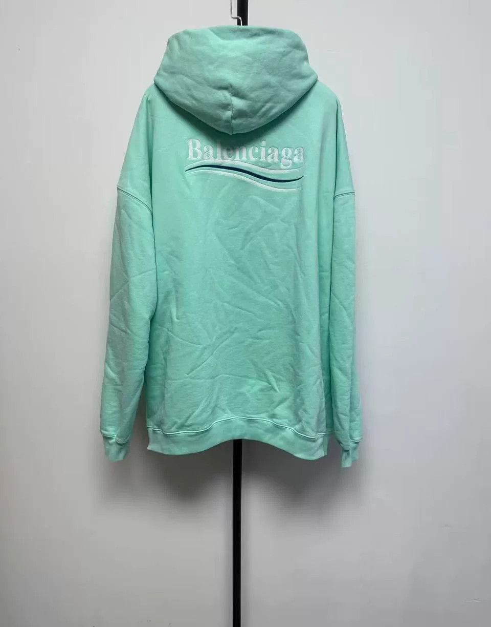 Balenciaga Balenciaga Mint Logo Graphic Hoodie Size S Size US S / EU 44-46 / 1 - 3 Thumbnail