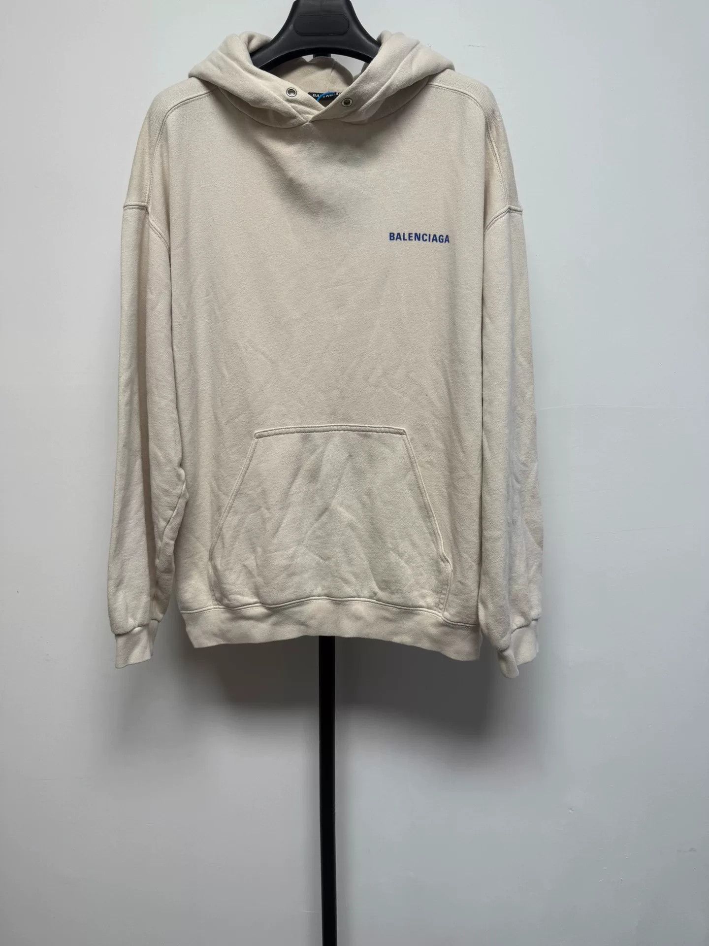 Balenciaga Balenciaga Logo Fleece Hoodie Size S Size US S / EU 44-46 / 1 - 2 Thumbnail