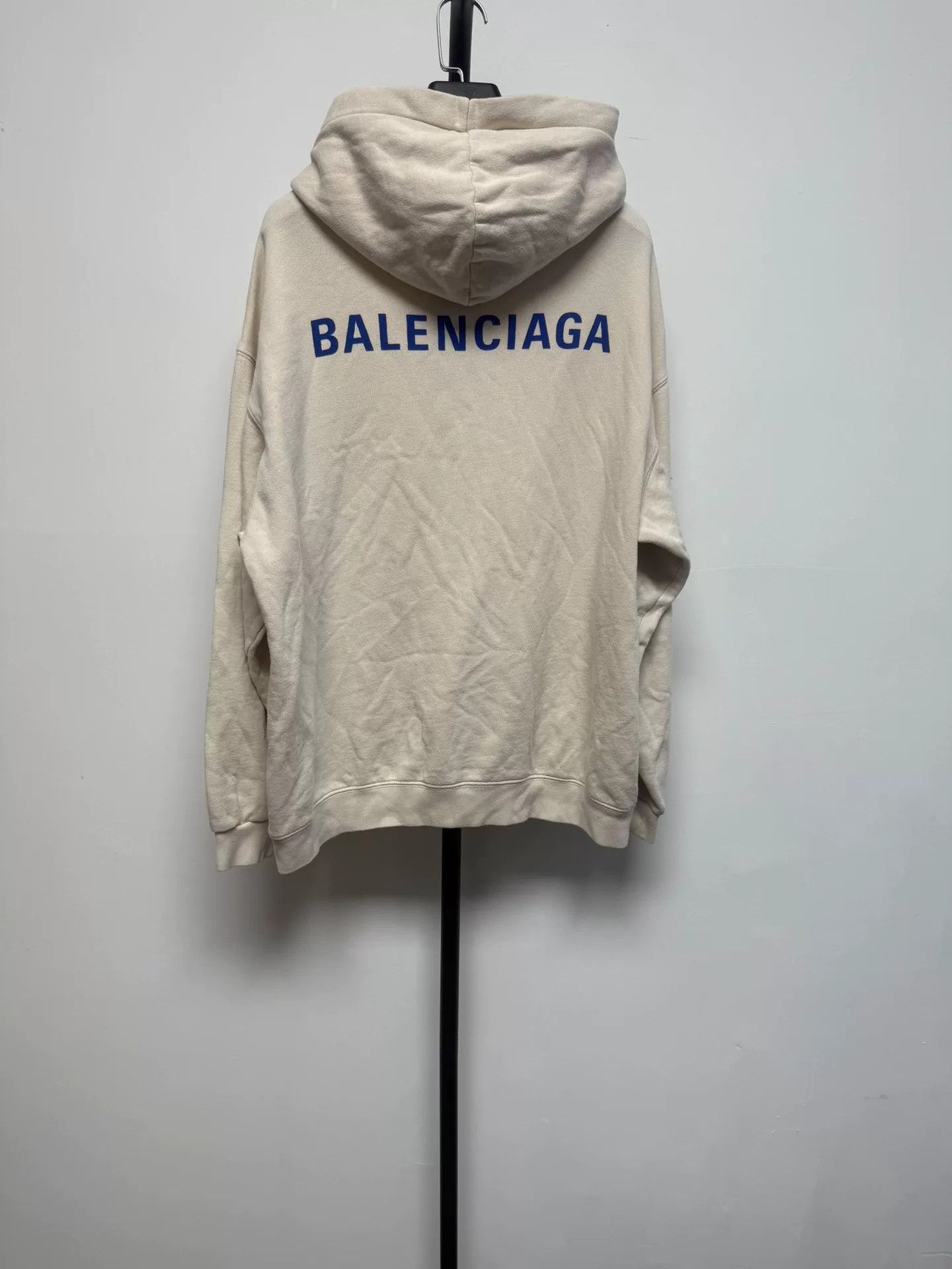 Balenciaga Balenciaga Logo Fleece Hoodie Size S Size US S / EU 44-46 / 1 - 3 Thumbnail