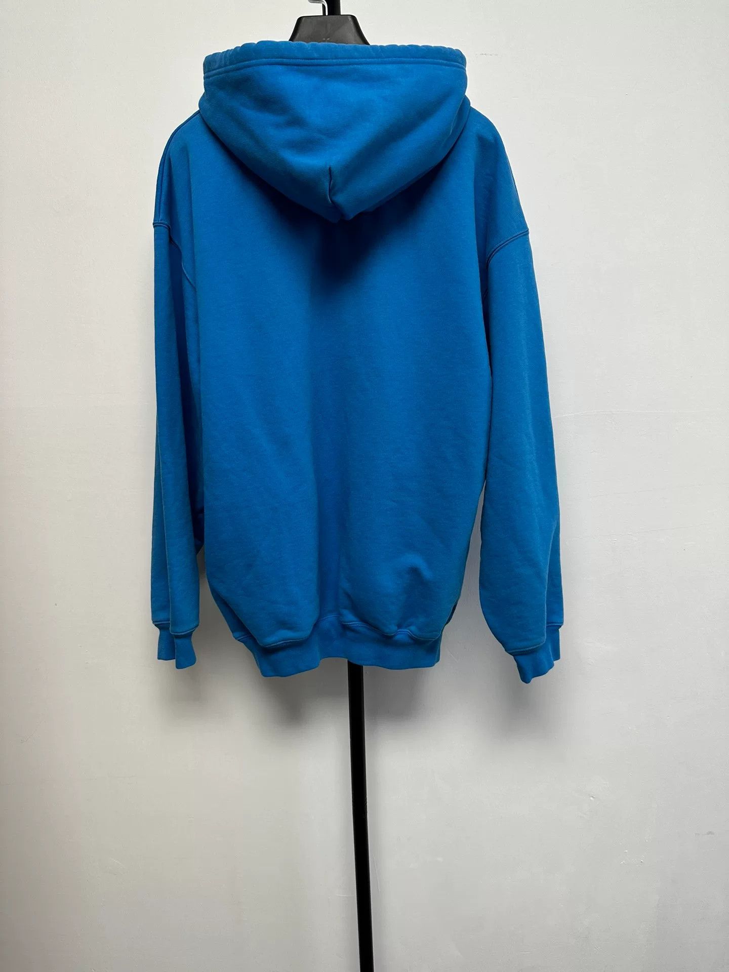 Balenciaga Balenciaga Blue Logo Hoodie XS Size US XS / EU 42 / 0 - 3 Thumbnail