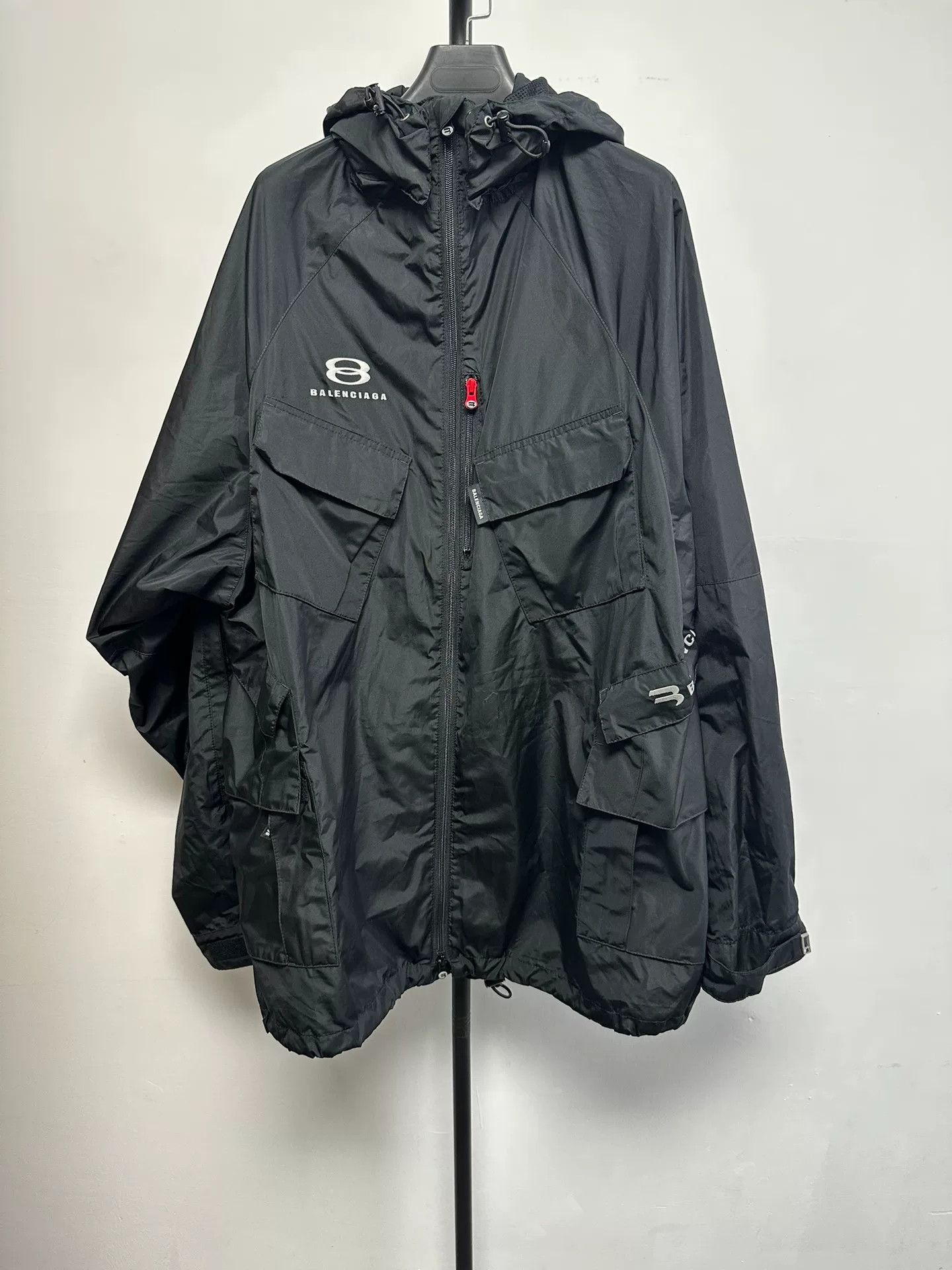 Balenciaga Balenciaga Unity Logo Hooded Parka Size 46 Size US S / EU 44-46 / 1 - 2 Thumbnail