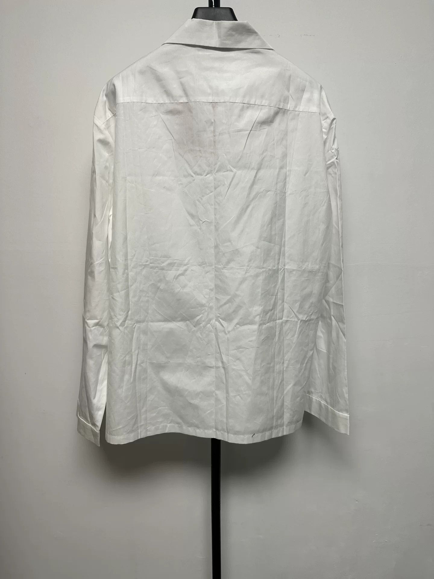 Miu Miu Miu Miu Embroidered Poplin Shirt White 42 Size M / US 6-8 / IT 42-44 - 3 Thumbnail