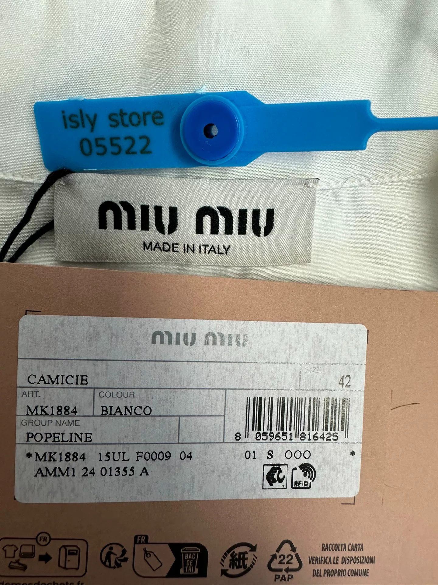 Miu Miu Miu Miu Embroidered Poplin Shirt White 42 Size M / US 6-8 / IT 42-44 - 5 Thumbnail