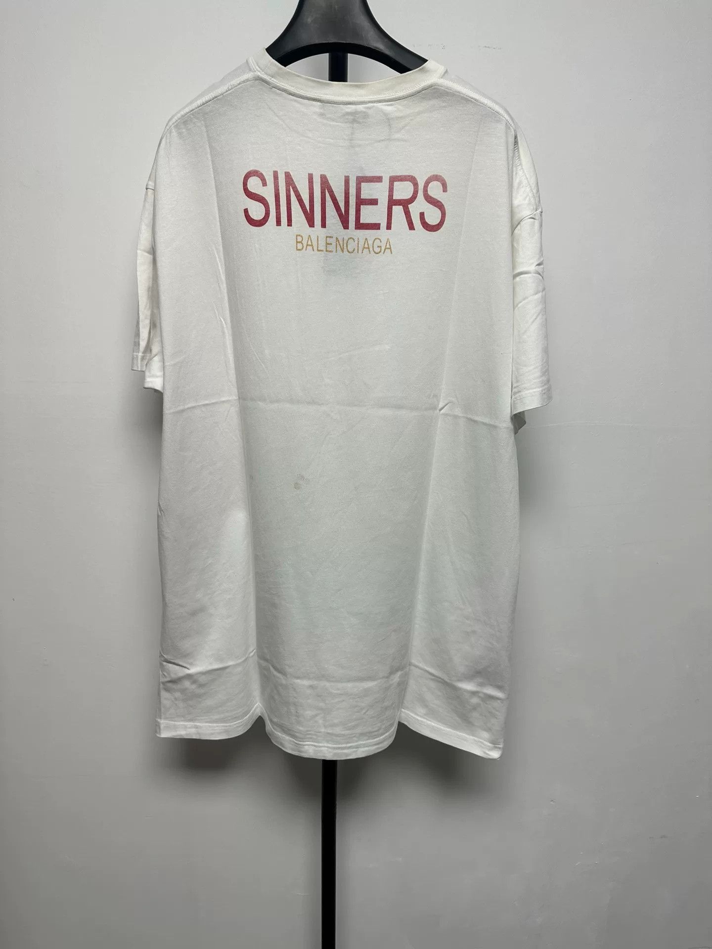 Balenciaga Balenciaga Sinners Print T-Shirt Size M Size US M / EU 48-50 / 2 - 3 Thumbnail