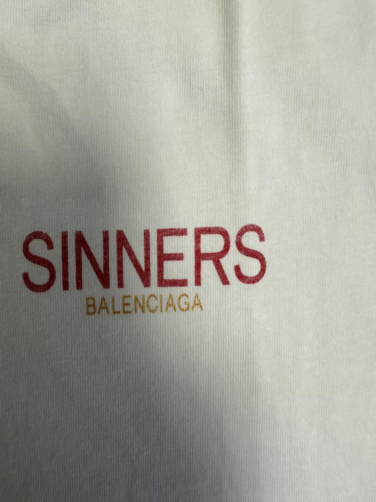 Balenciaga Balenciaga Sinners Print T-Shirt Size M Size US M / EU 48-50 / 2 - 4 Thumbnail