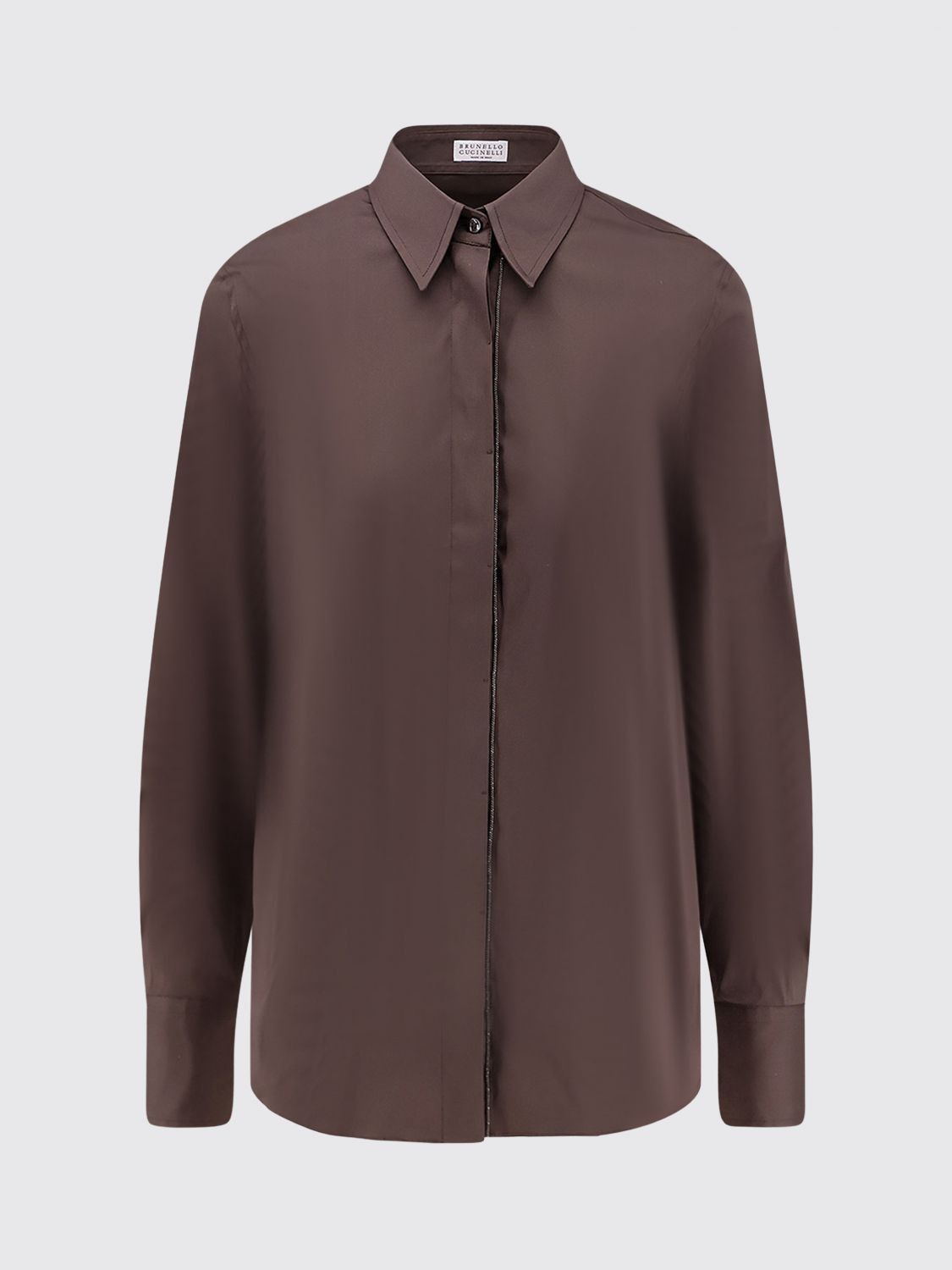 Brunello Cucinelli Brunello Cucinelli Shirt Woman Brown Size XL / US 12-14 / IT 48-50 - 2 Thumbnail