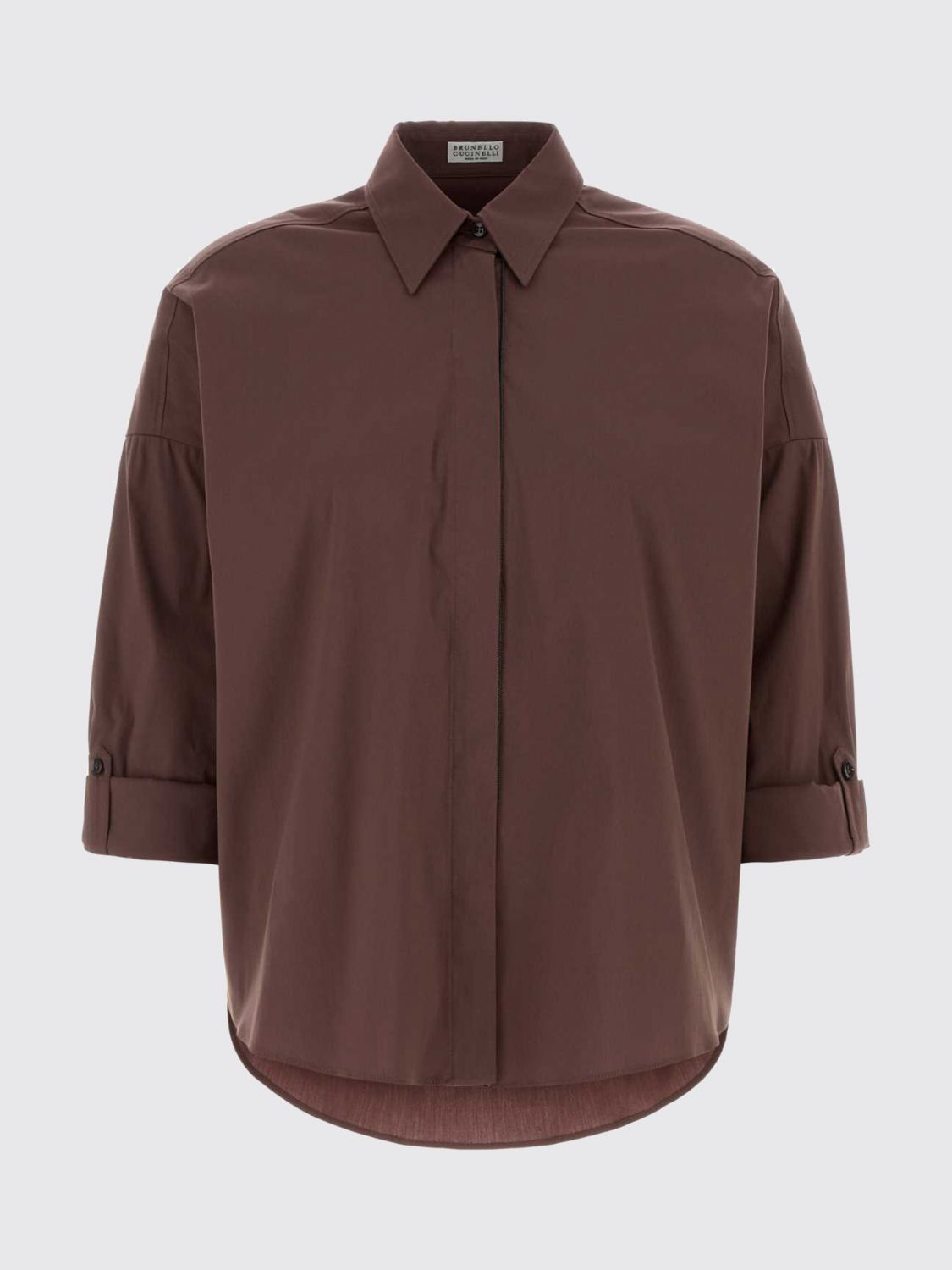 Brunello Cucinelli Brunello Cucinelli Shirt Woman Brown Size XS / US 0-2 / IT 36-38 - 2 Thumbnail