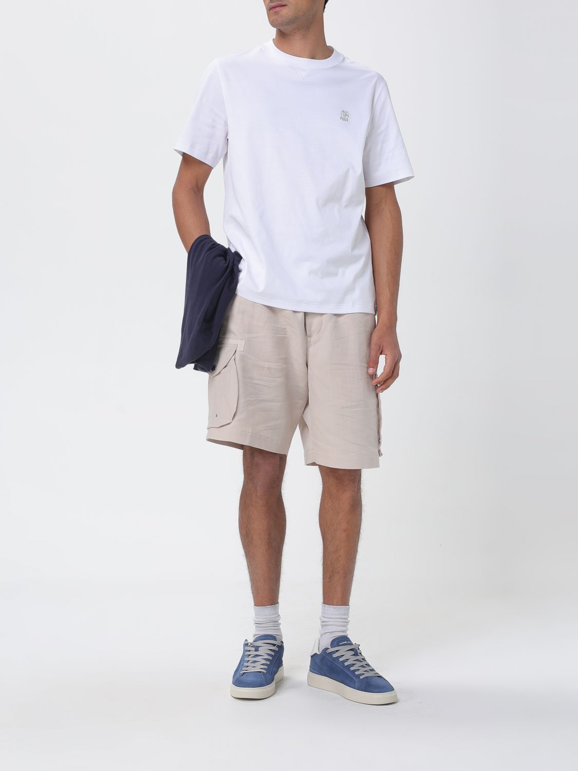 Brunello Cucinelli Brunello Cucinelli T-Shirt Men White Size US XXL / EU 58 / 5 - 2 Thumbnail