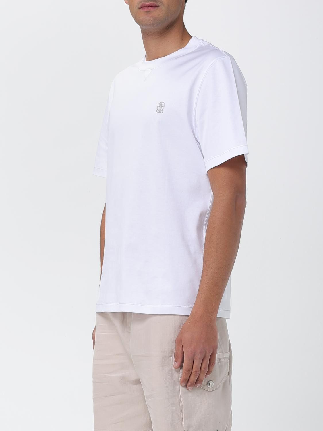 Brunello Cucinelli Brunello Cucinelli T-Shirt Men White Size US XXL / EU 58 / 5 - 4 Thumbnail